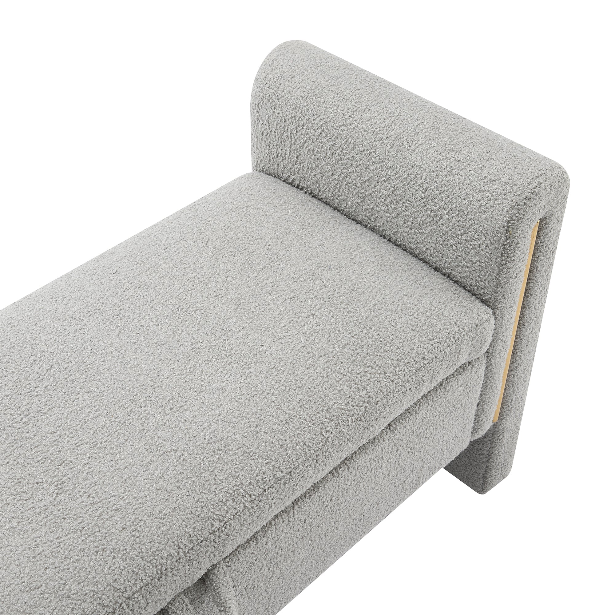 Modern Teddy Bench with Arms and Storage