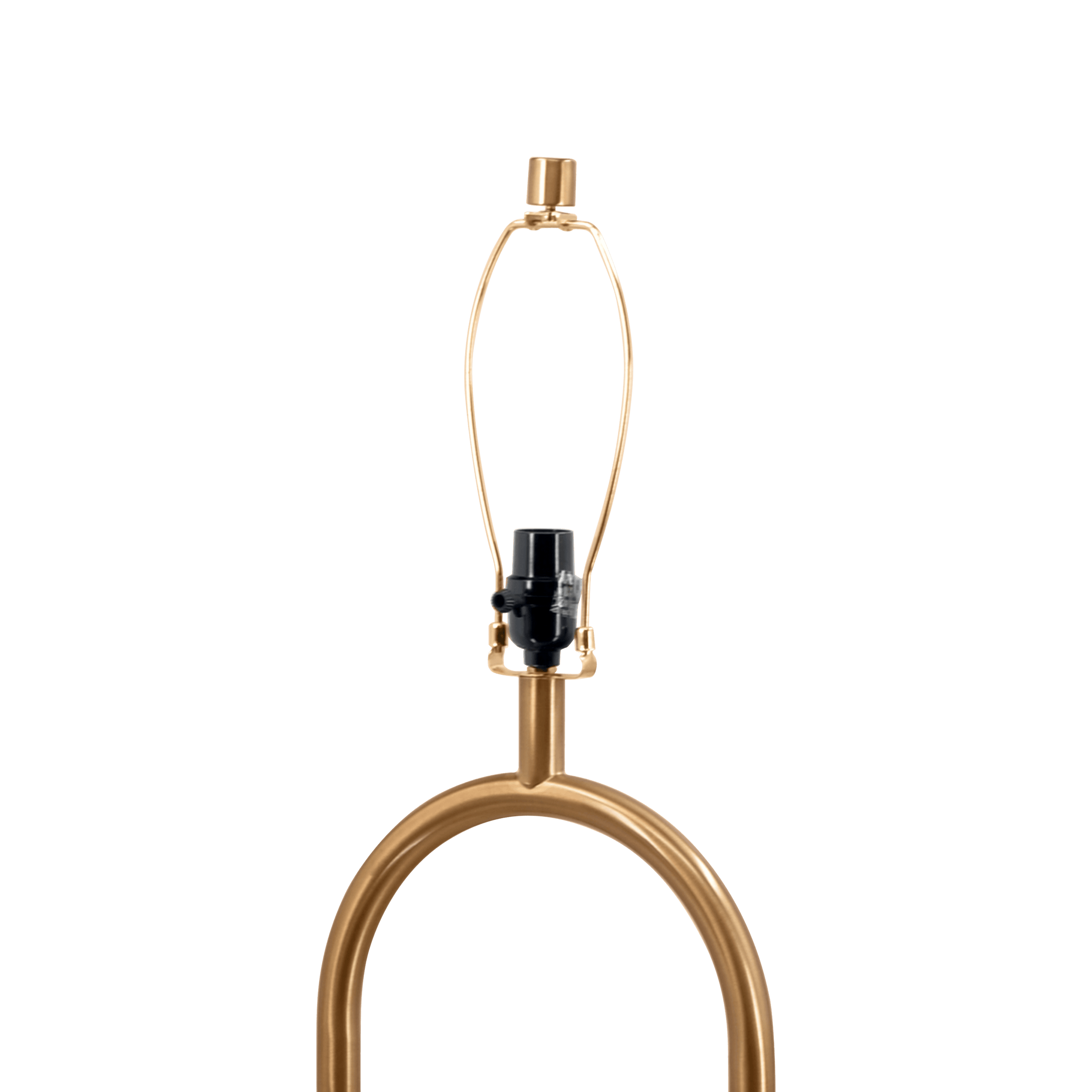 Floor Lamp with Large Drum Shade and Ring Base