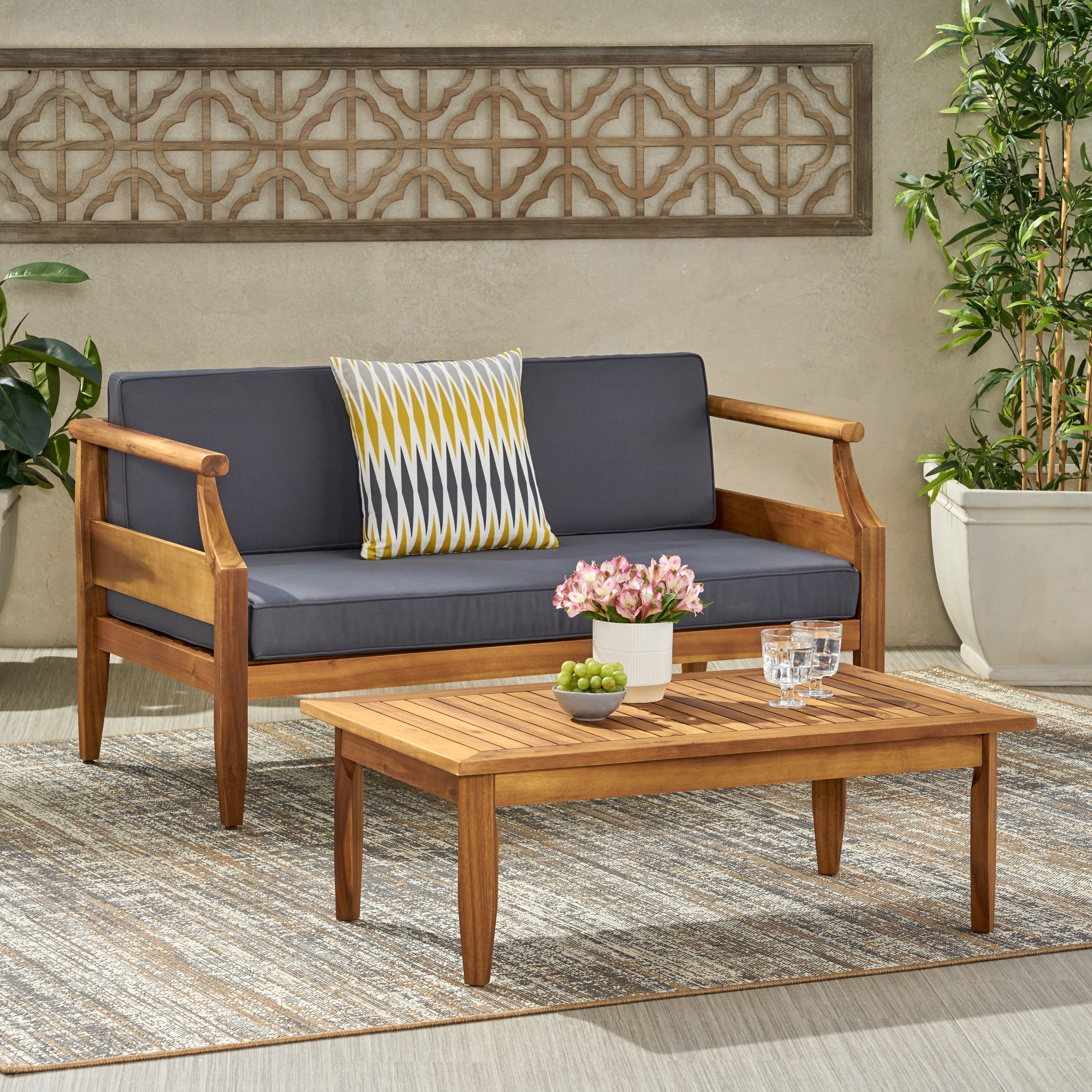 Aston 4 Piece Outdoor Patio Conversation Set