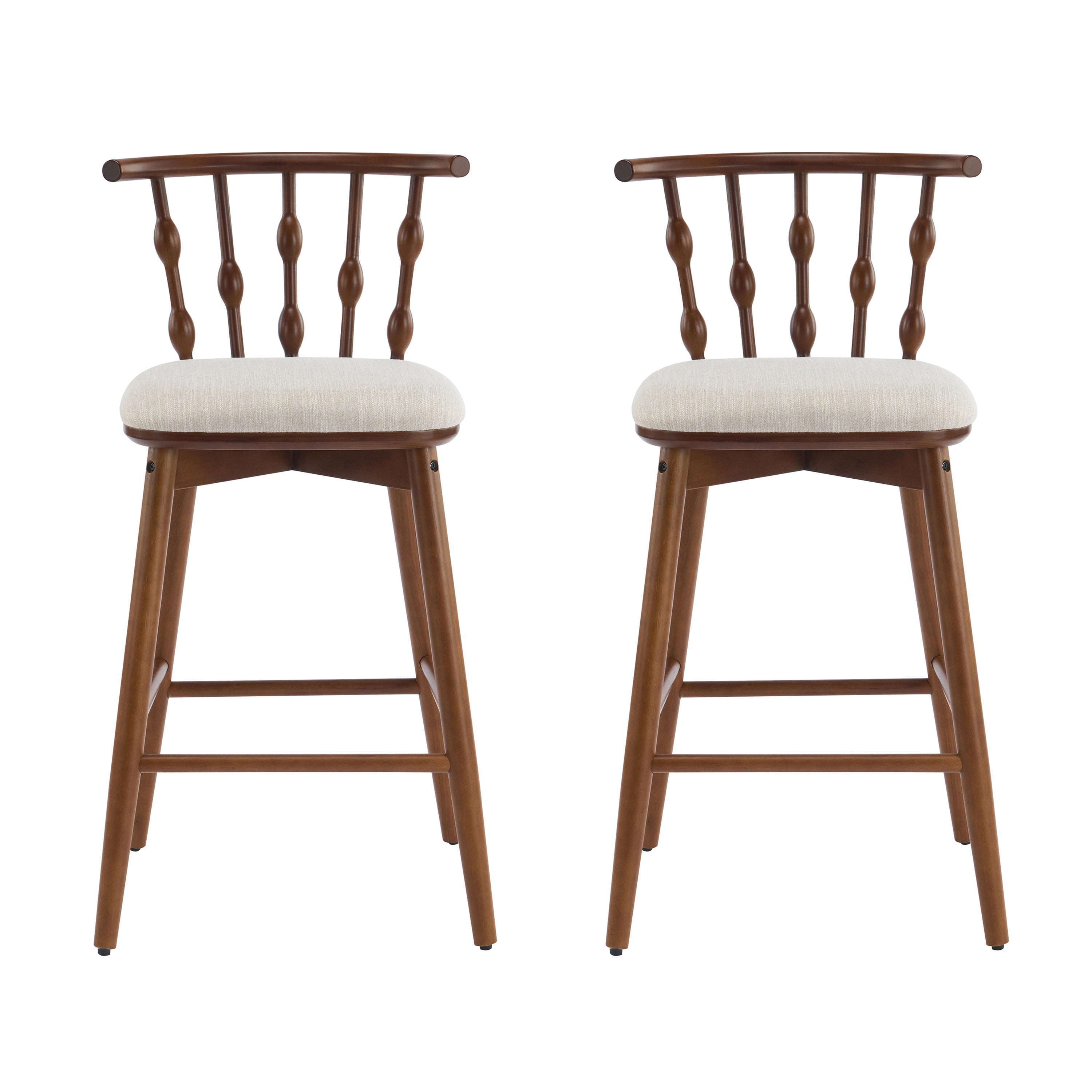 Doria Indoor Wooden Barstool, Set of 2