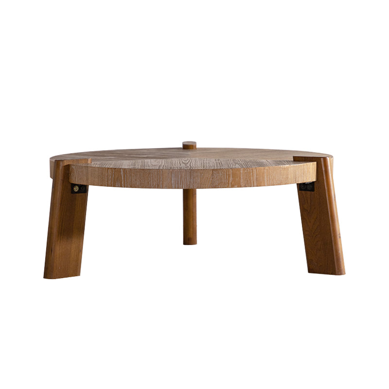Wood Round Coffee Table