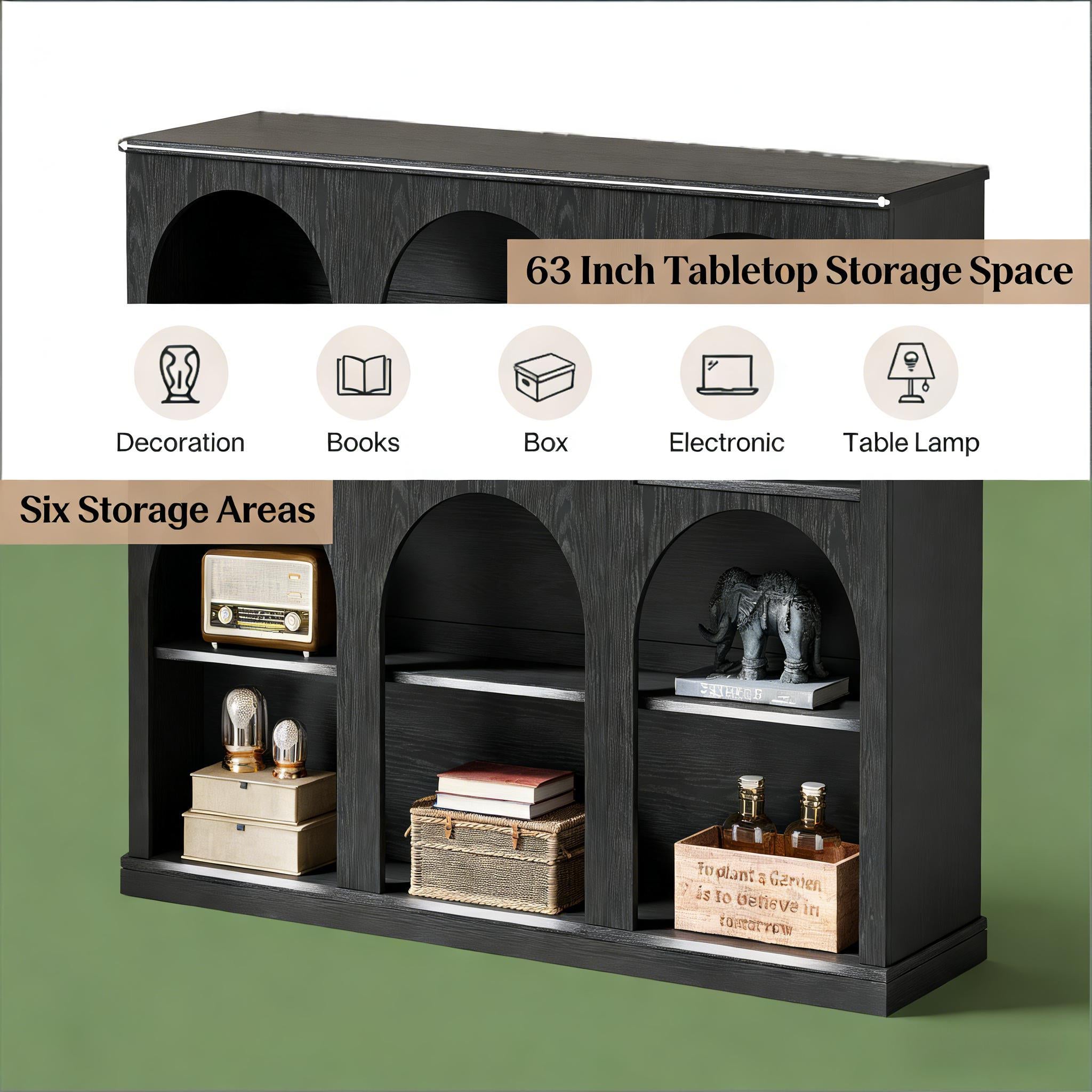 Triple Arch Console Table
