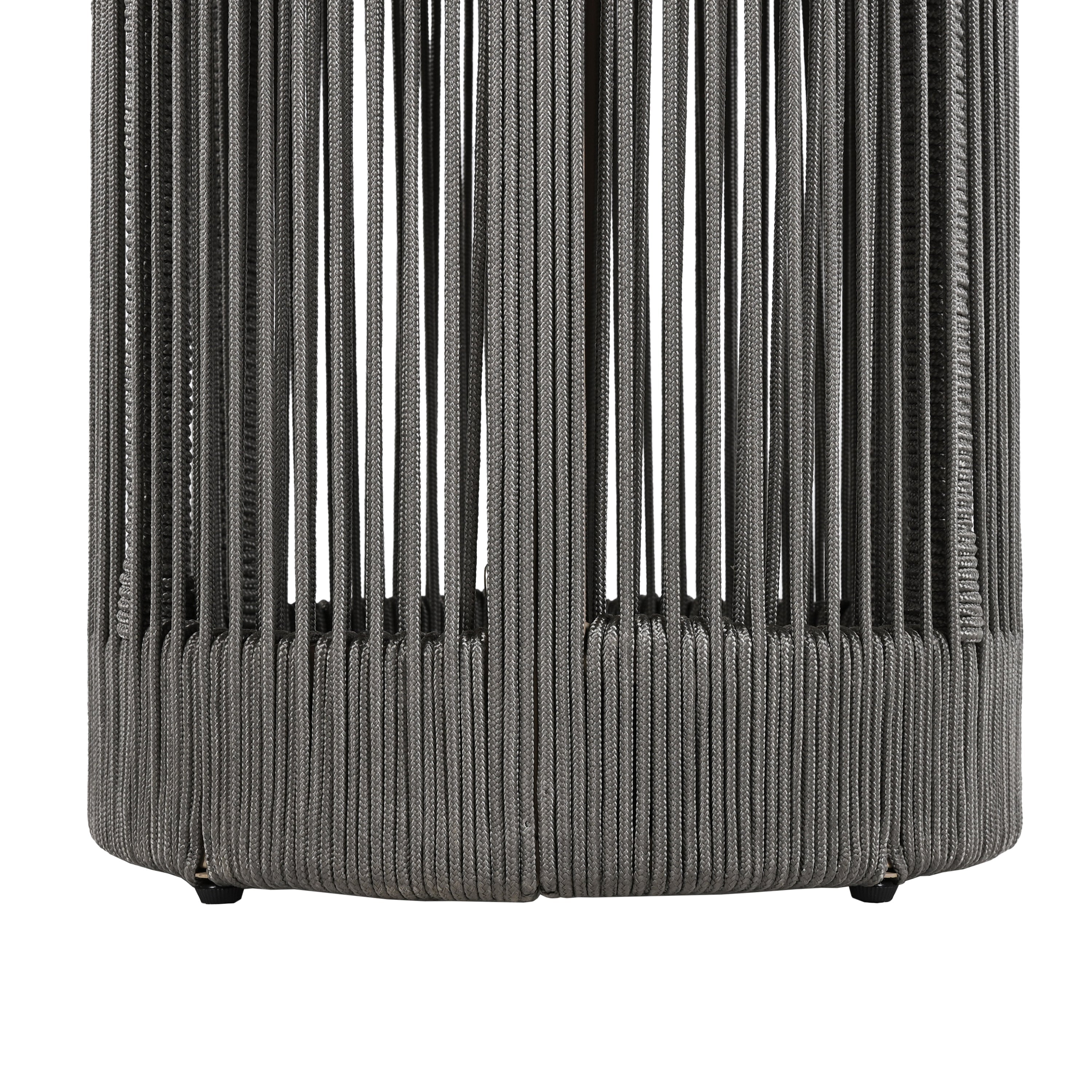 Sundara Outdoor Coffee & Side Table Set with Woven Rope Design