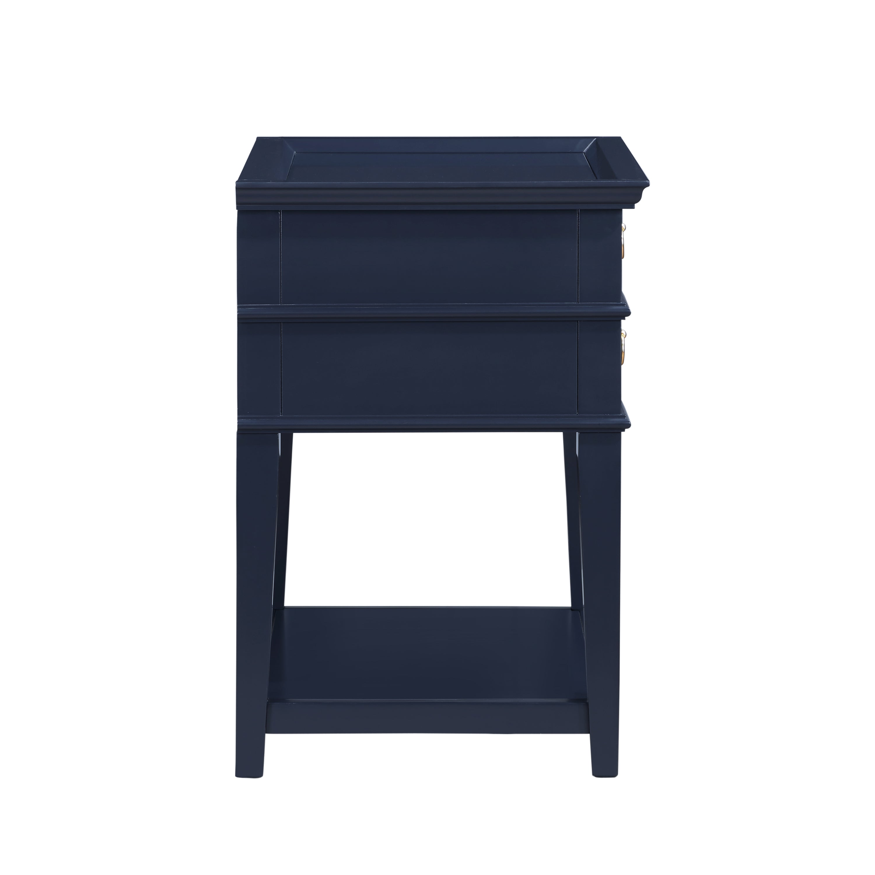 Carmona 2-Drawer Tray Top Nightstand