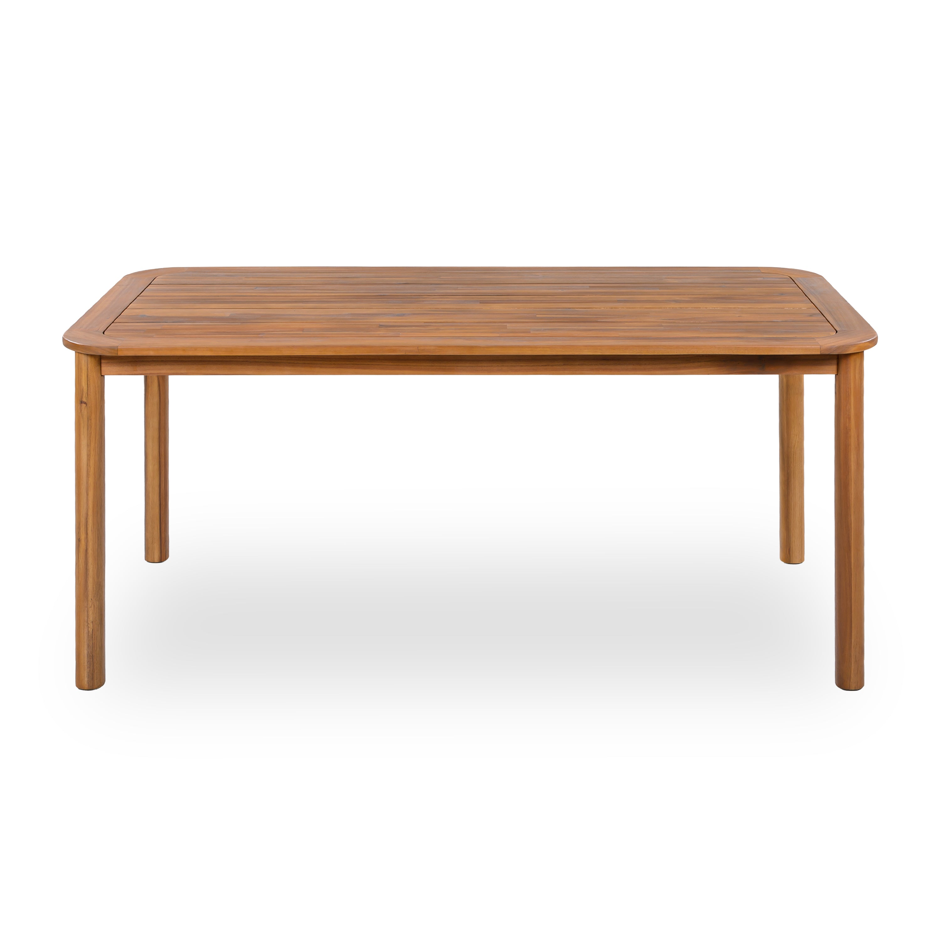 Modern 6-Person Acacia Wood Dining Table