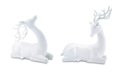 Modern-White-Stone-Laying-Deer-Figurine-(set-of-2)-White-Decor