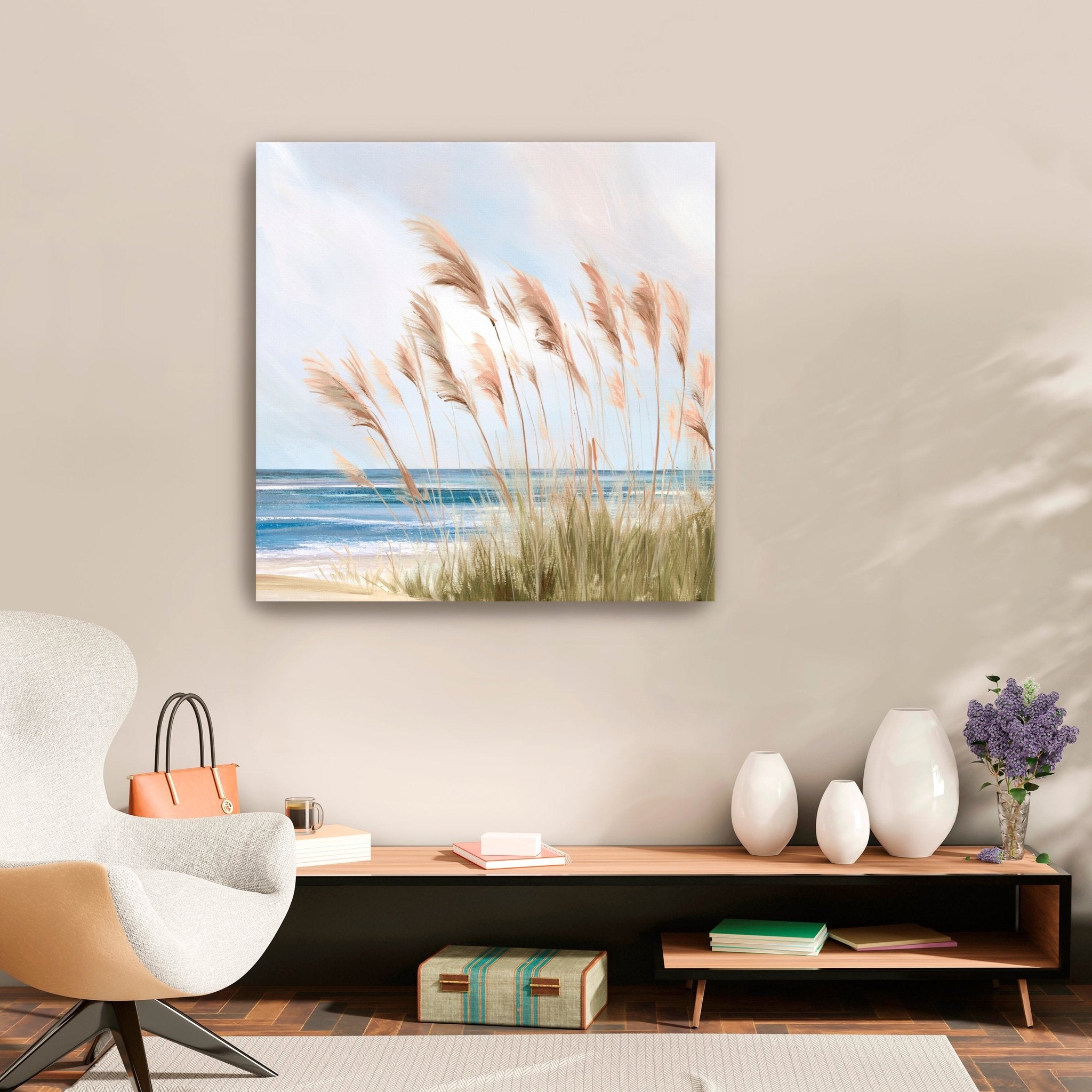Beach Pampas Canvas Giclee - Canvas Wall Art