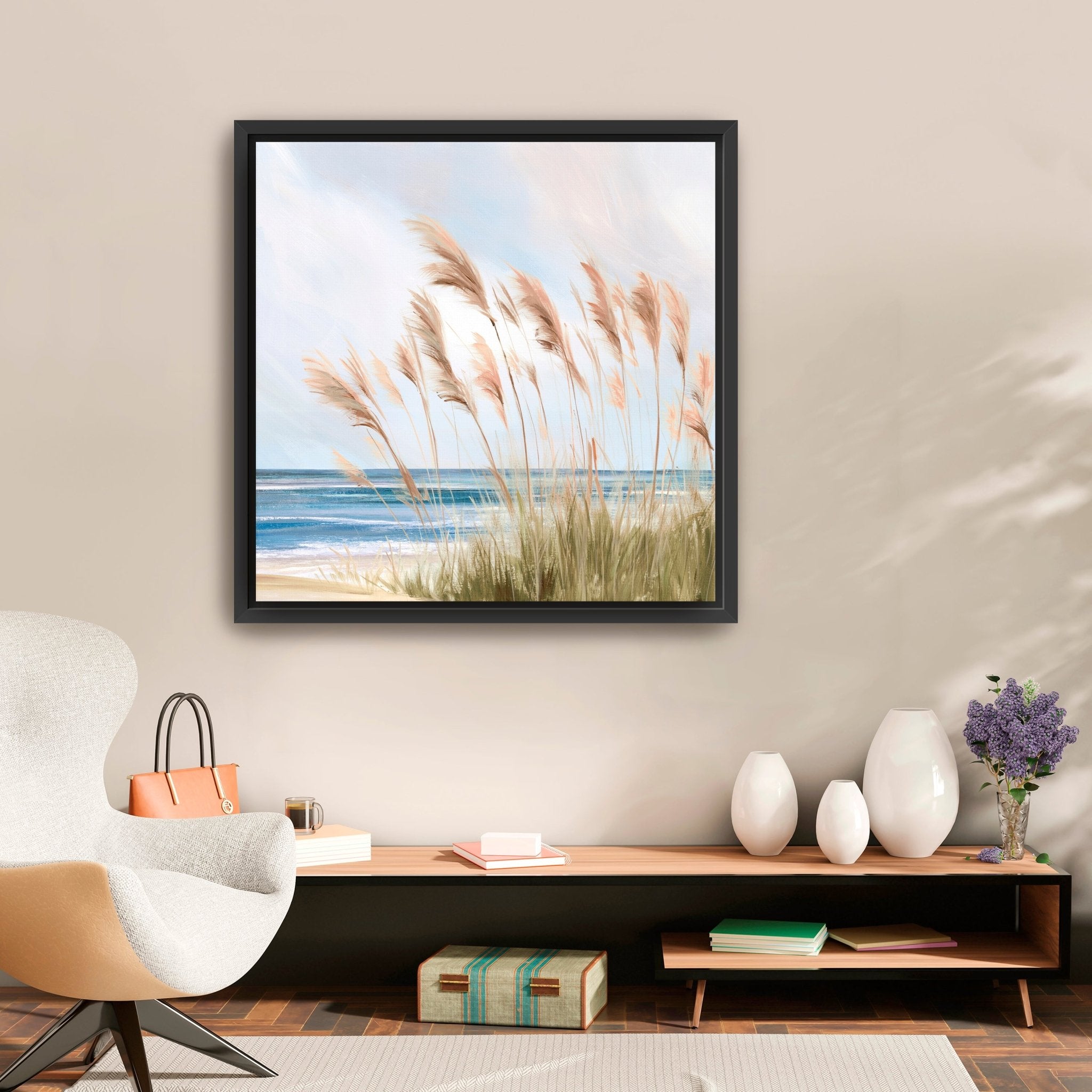 Beach Pampas Canvas Giclee - Canvas Wall Art