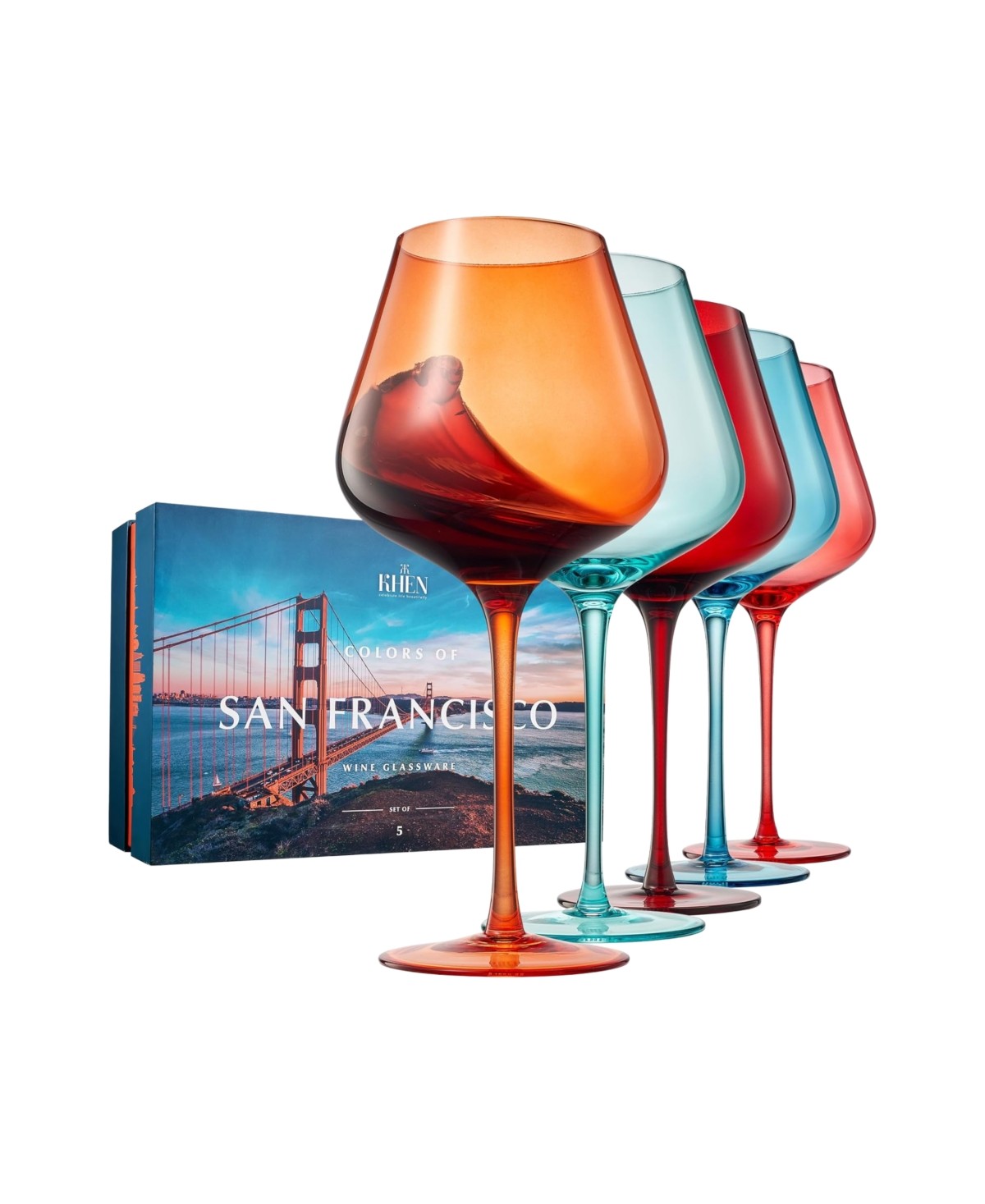 San Francisco Glasses Set of 5