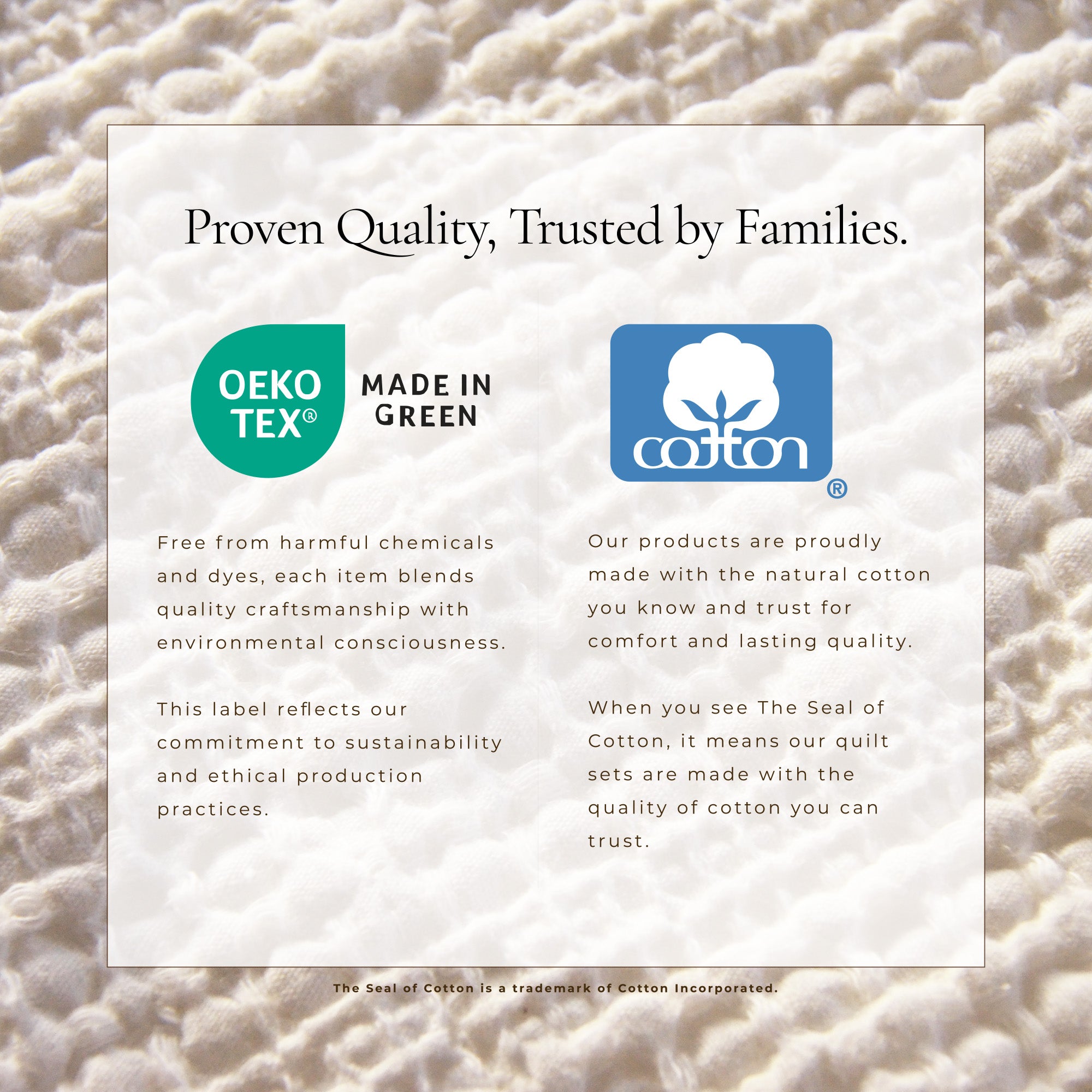 100% Cotton Garment Washed Honeycomb Waffle Quilt and Sham Set