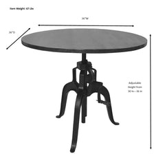 Bentley Adjustable Crank Table - Dining Tables