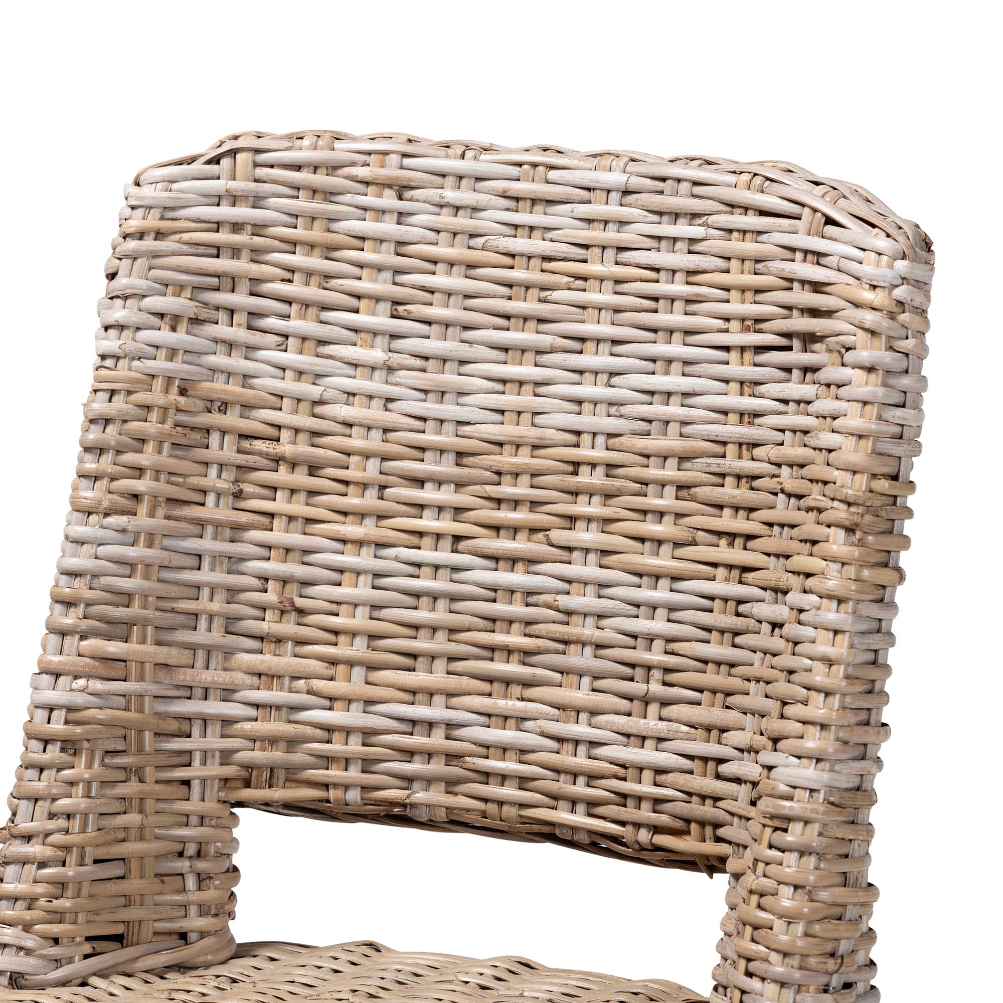 Asha Rattan and Wood Dining Chair