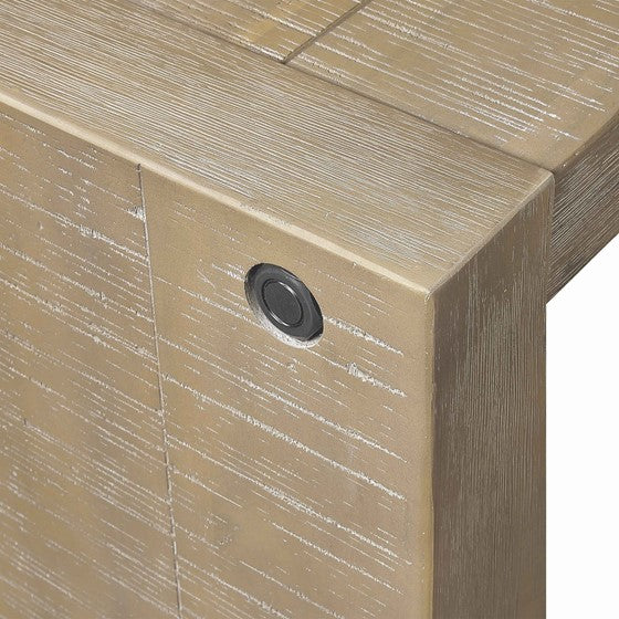 Solid Wood Waterfall Console Table