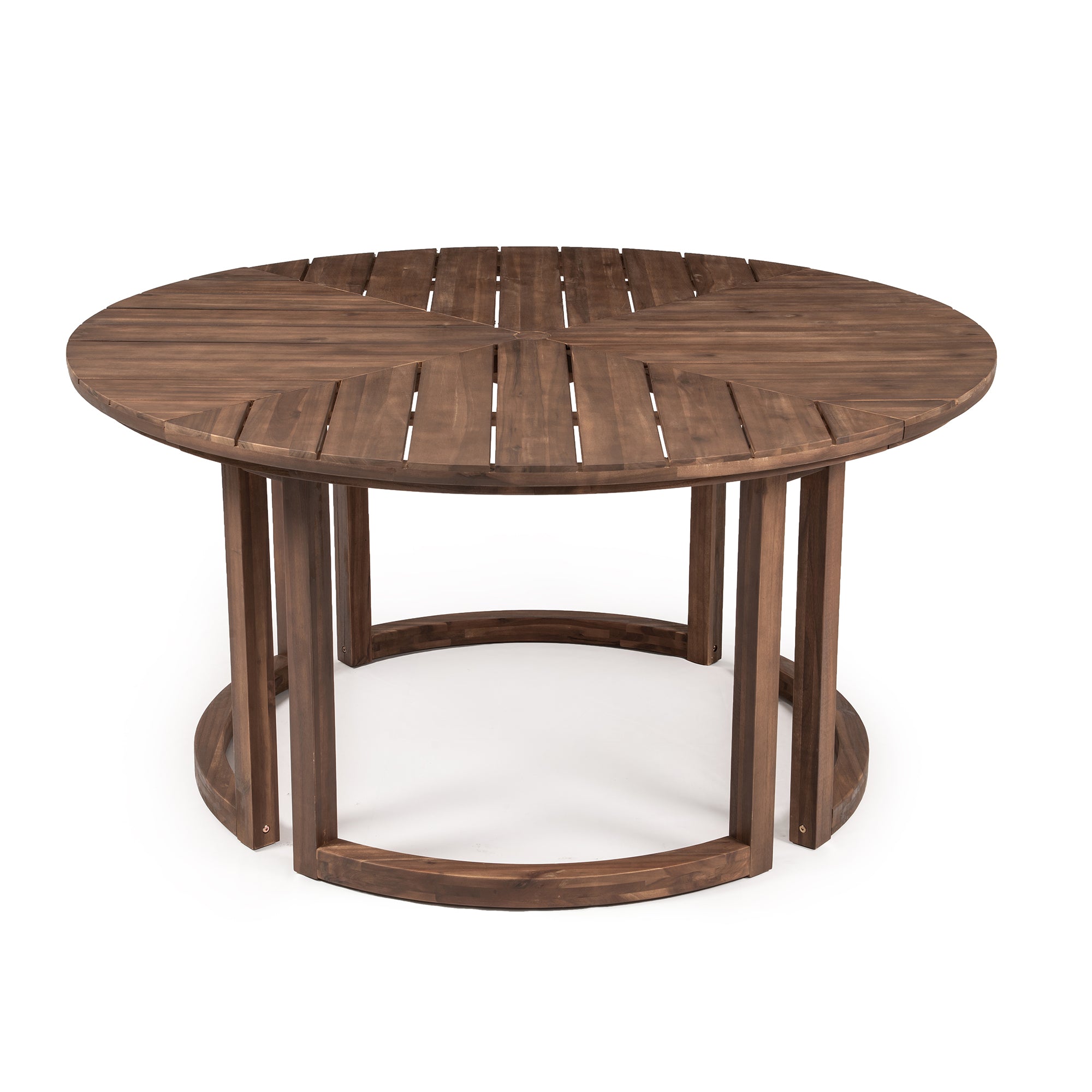 TREXM Patio Dining Table Set for 6