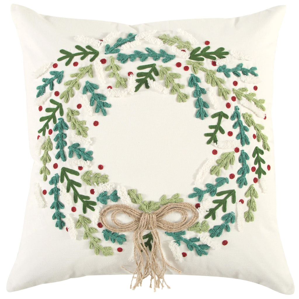 Hand-Embroidered-Cotton-Wreath-Pillow-Cover-Decorative-Pillows