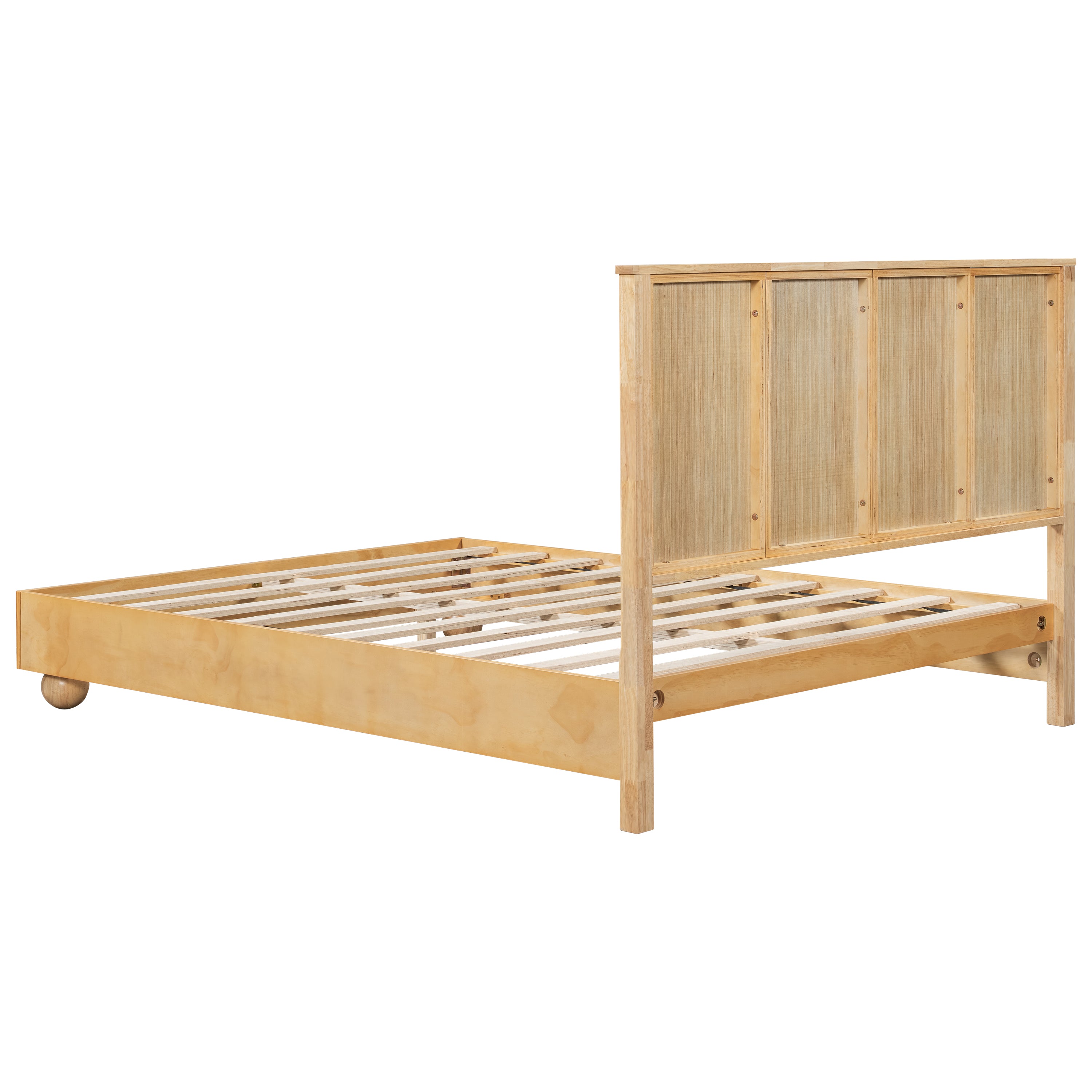 Bed Frame With Reeded Headboard