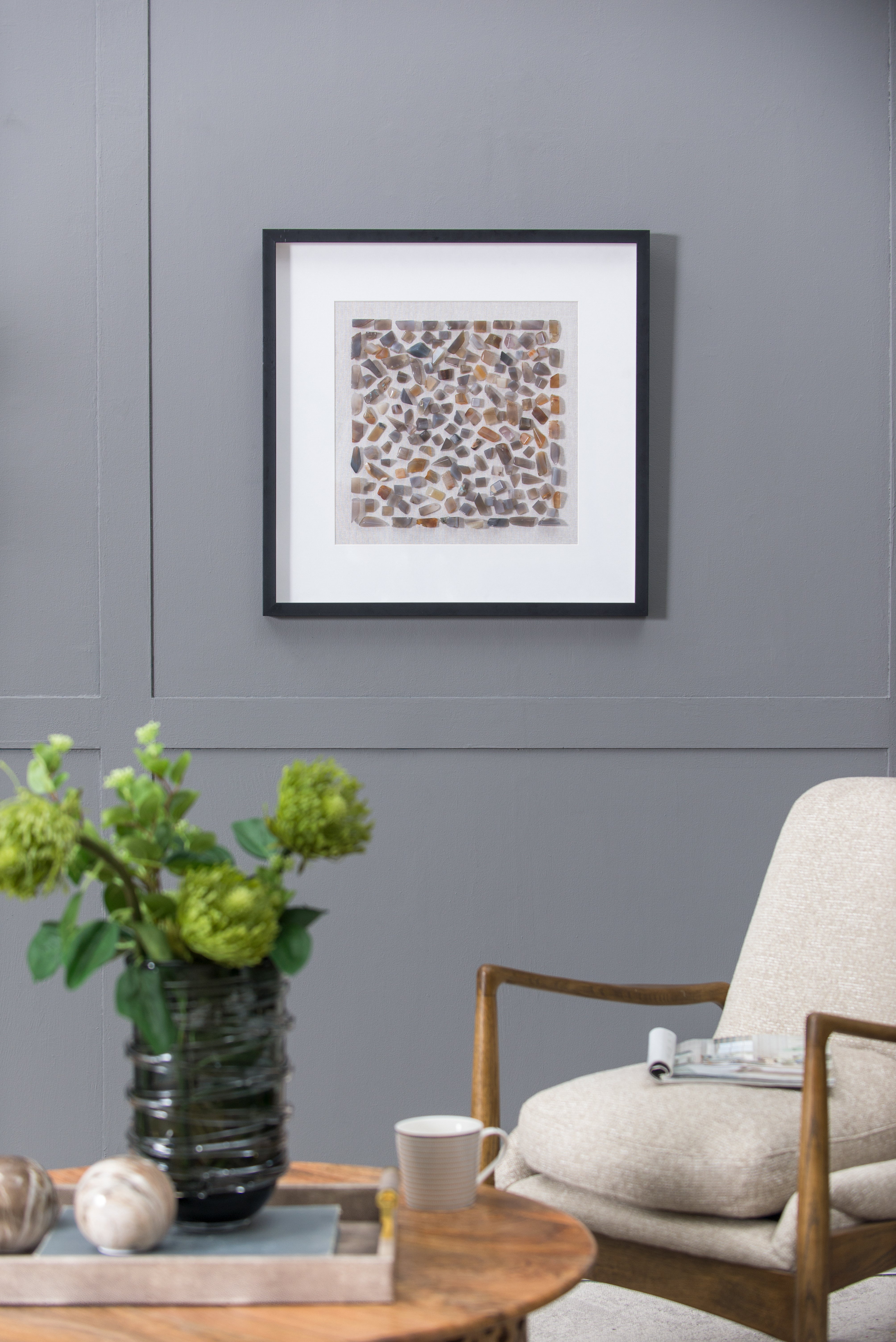Shokha Agate Shadow Box Wall Décor