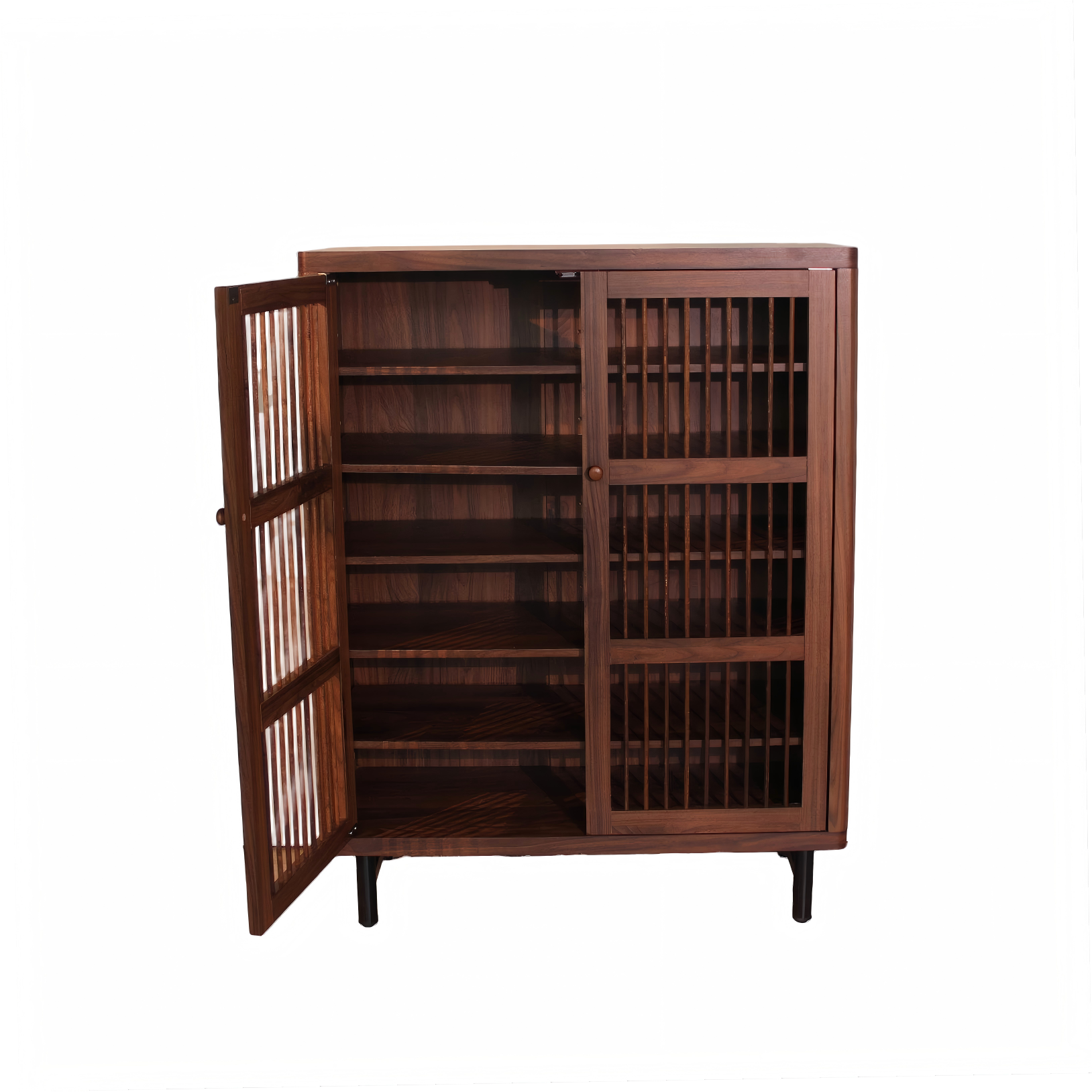 Shoe Cabinet with Shutter Doors