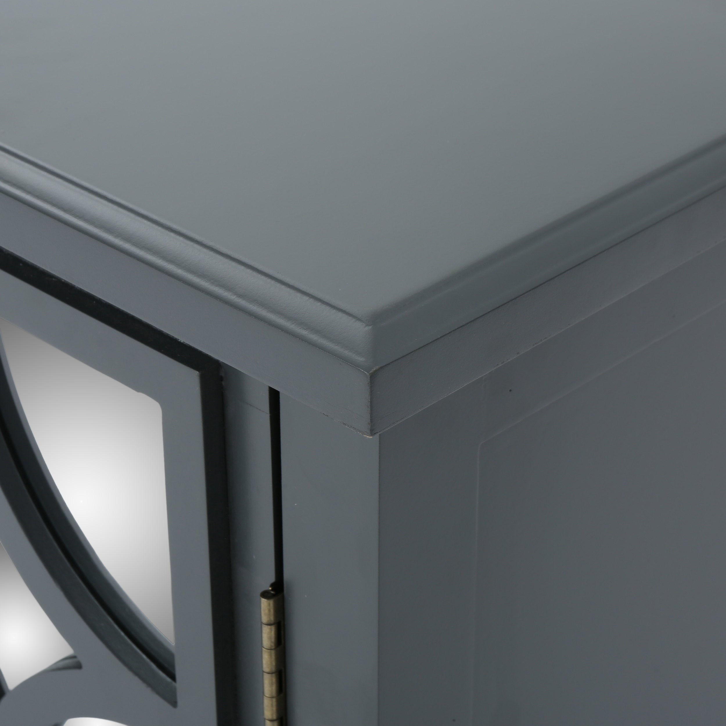 Firwood Mirror Finished Double Door Cabinet