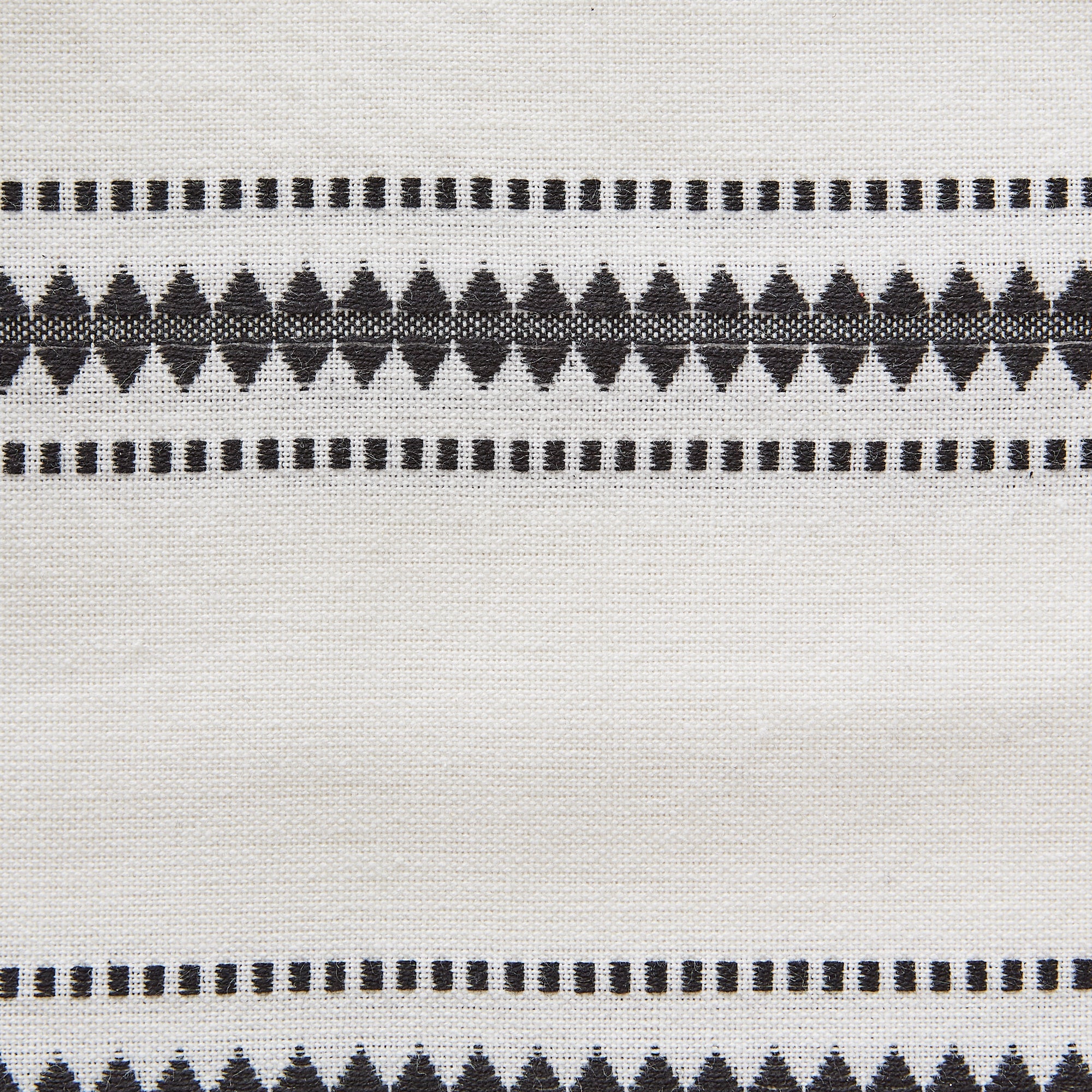 Black Zig Dobby Stripe Table Runner 14X108 - Table Runners