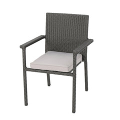 Blissful Outdoor Dining Chair with Cushion and Rattan Cover - Outdoor Dining