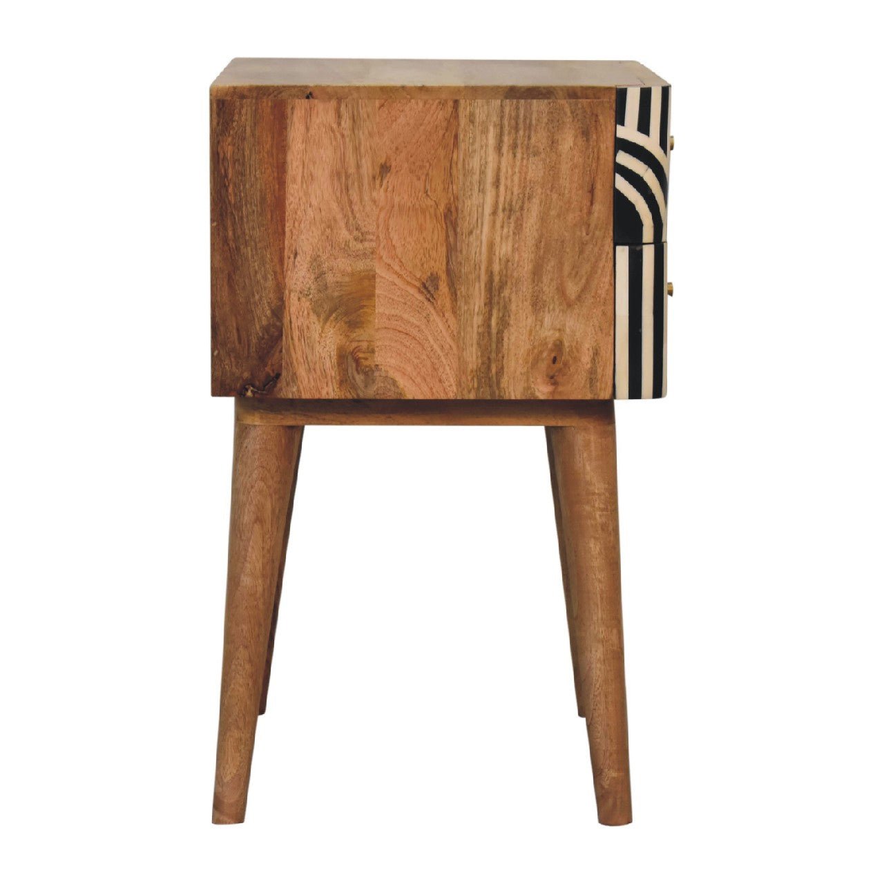 Blossom Bone Inlay Bedside with 2 Drawers - Nightstands