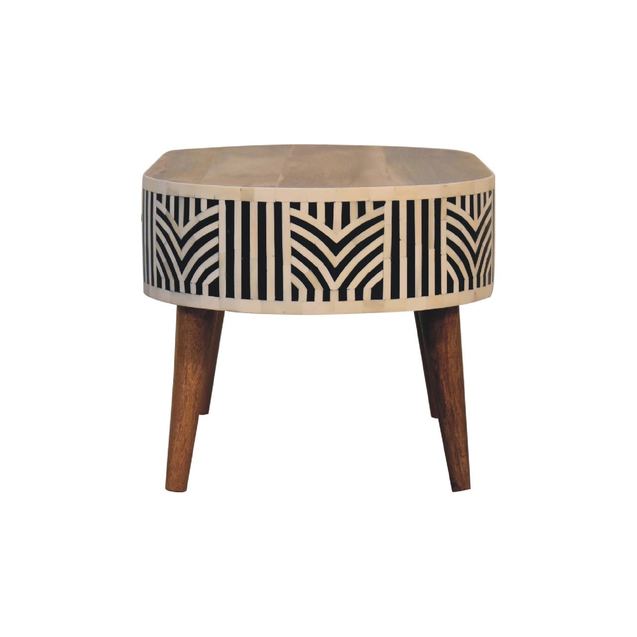 Blossomx Bone Inlay Coffee Table with 2 Drawers - Coffee Tables