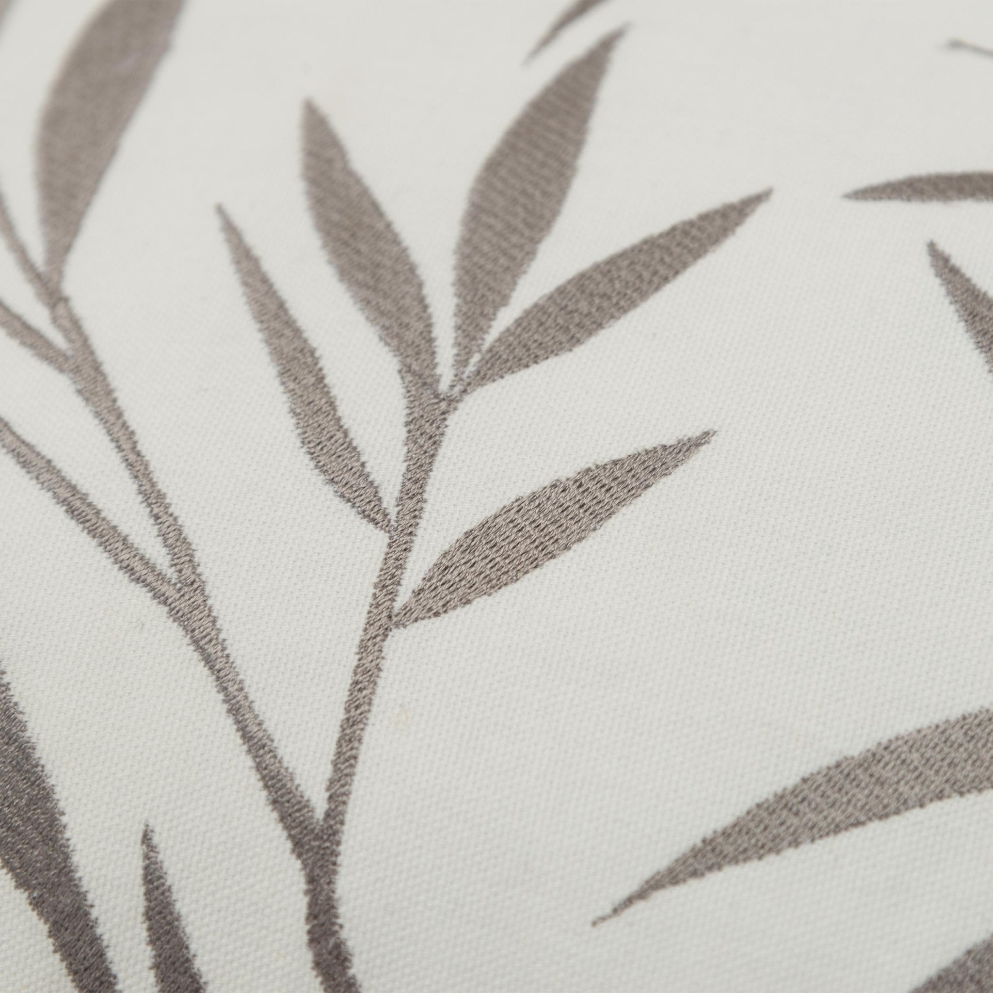 Botanical Leaf Embroidered Square Pillow - Square Pillows
