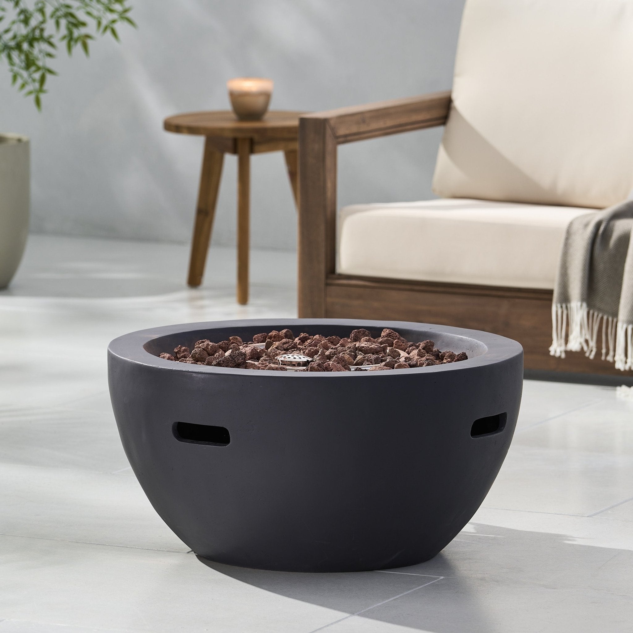 Bowl Propane Firepit - Firepits