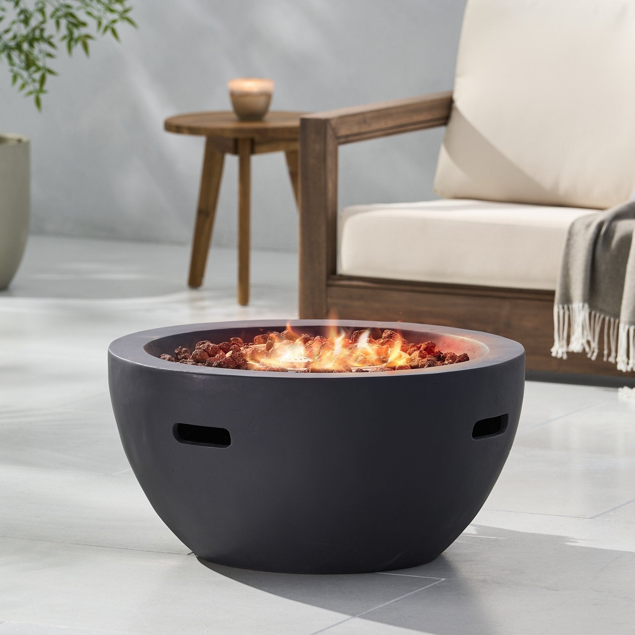 Bowl Propane Firepit - Firepits