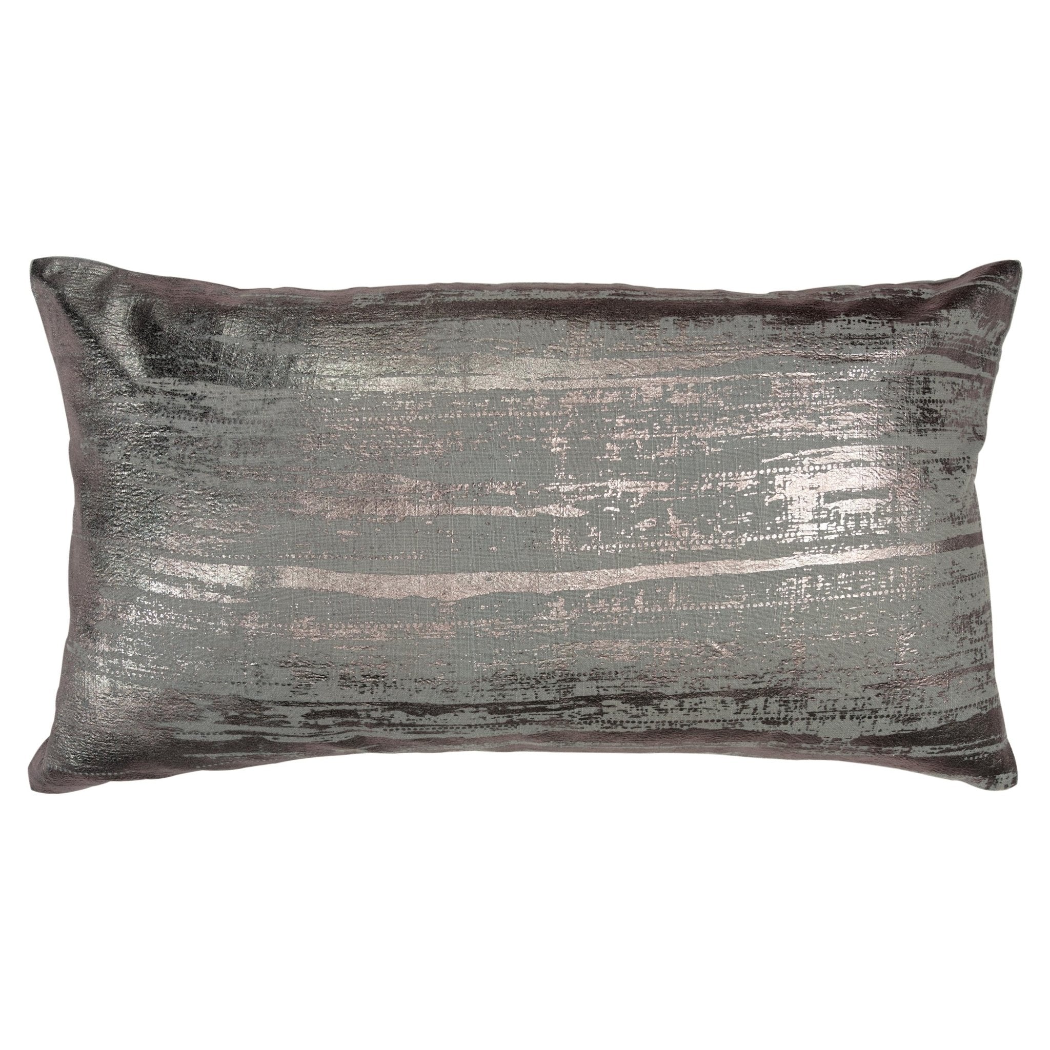Brushstroke Print Decorative Throw Pillow - Lumbar Pillows