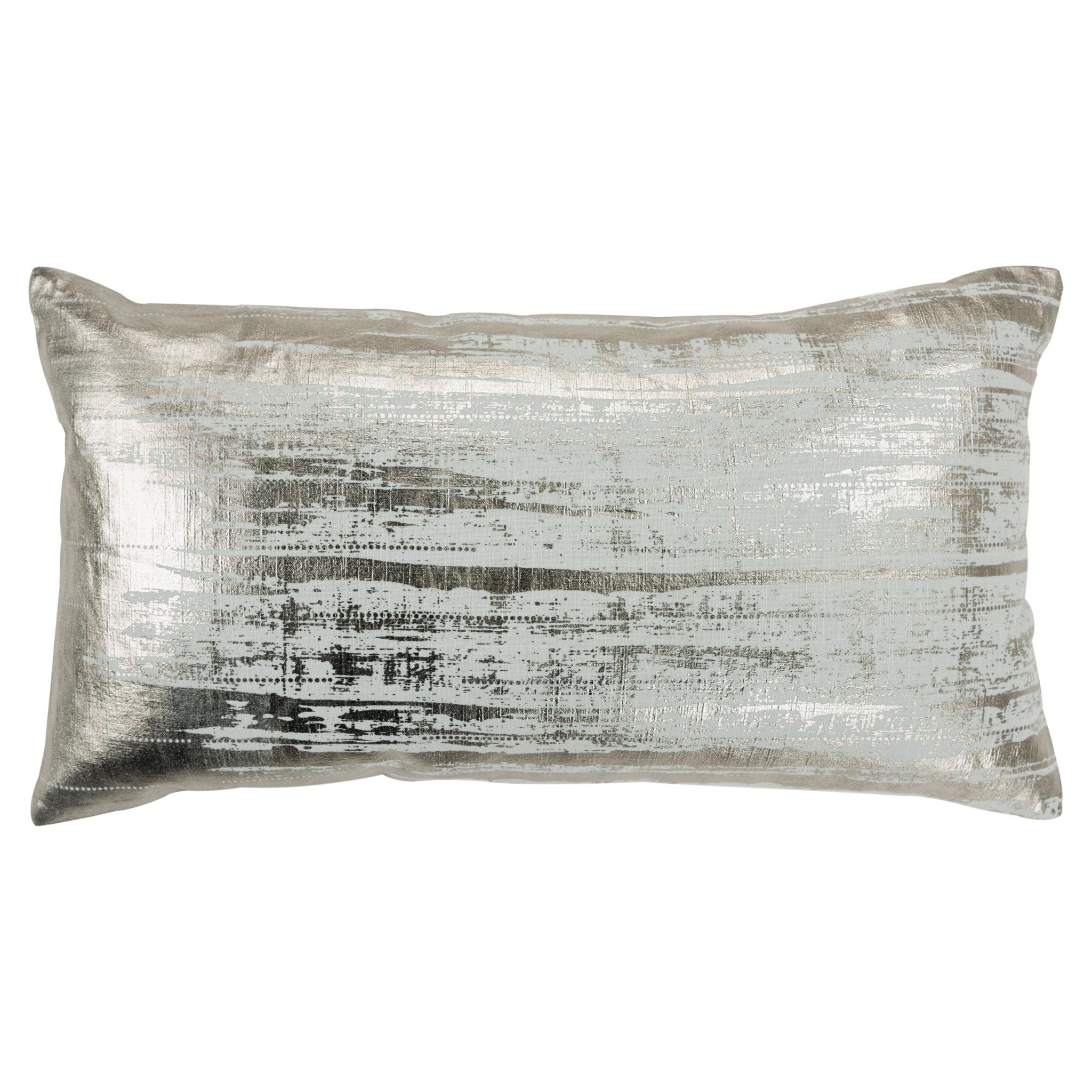 Brushstroke Print Decorative Throw Pillow - Lumbar Pillows