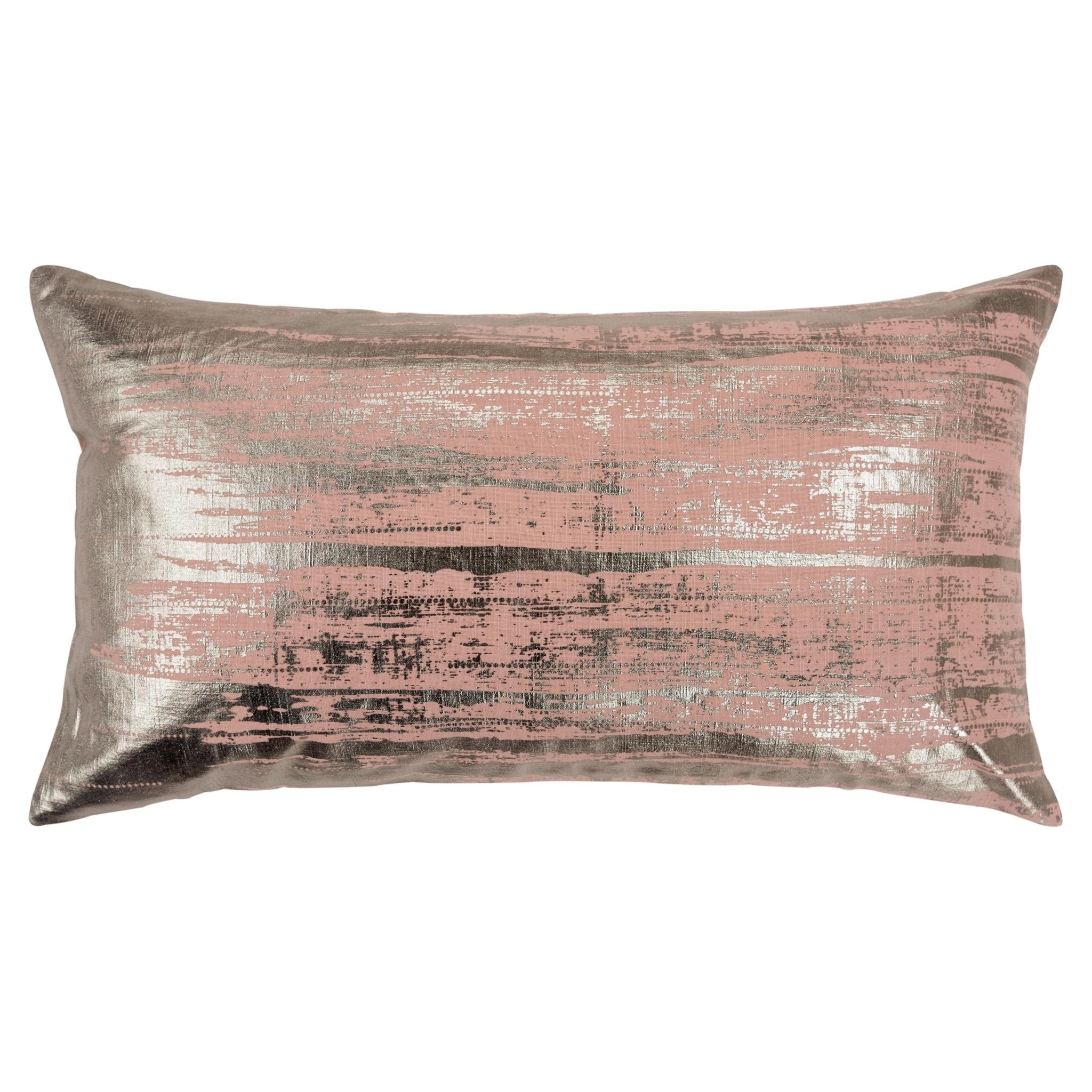 Brushstroke Print Decorative Throw Pillow - Lumbar Pillows
