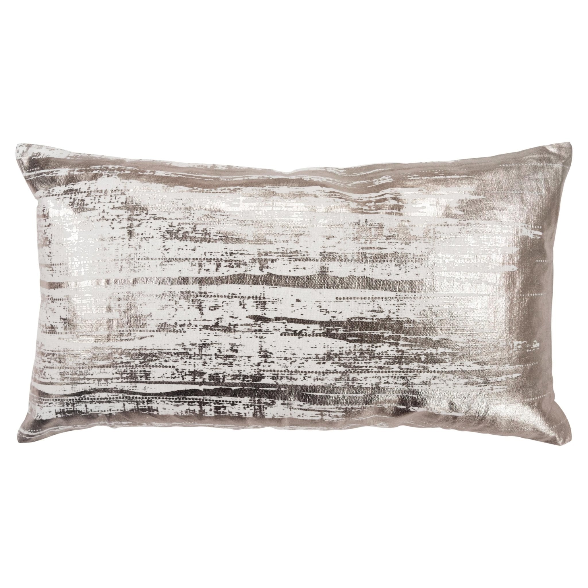 Brushstroke Print Decorative Throw Pillow - Lumbar Pillows