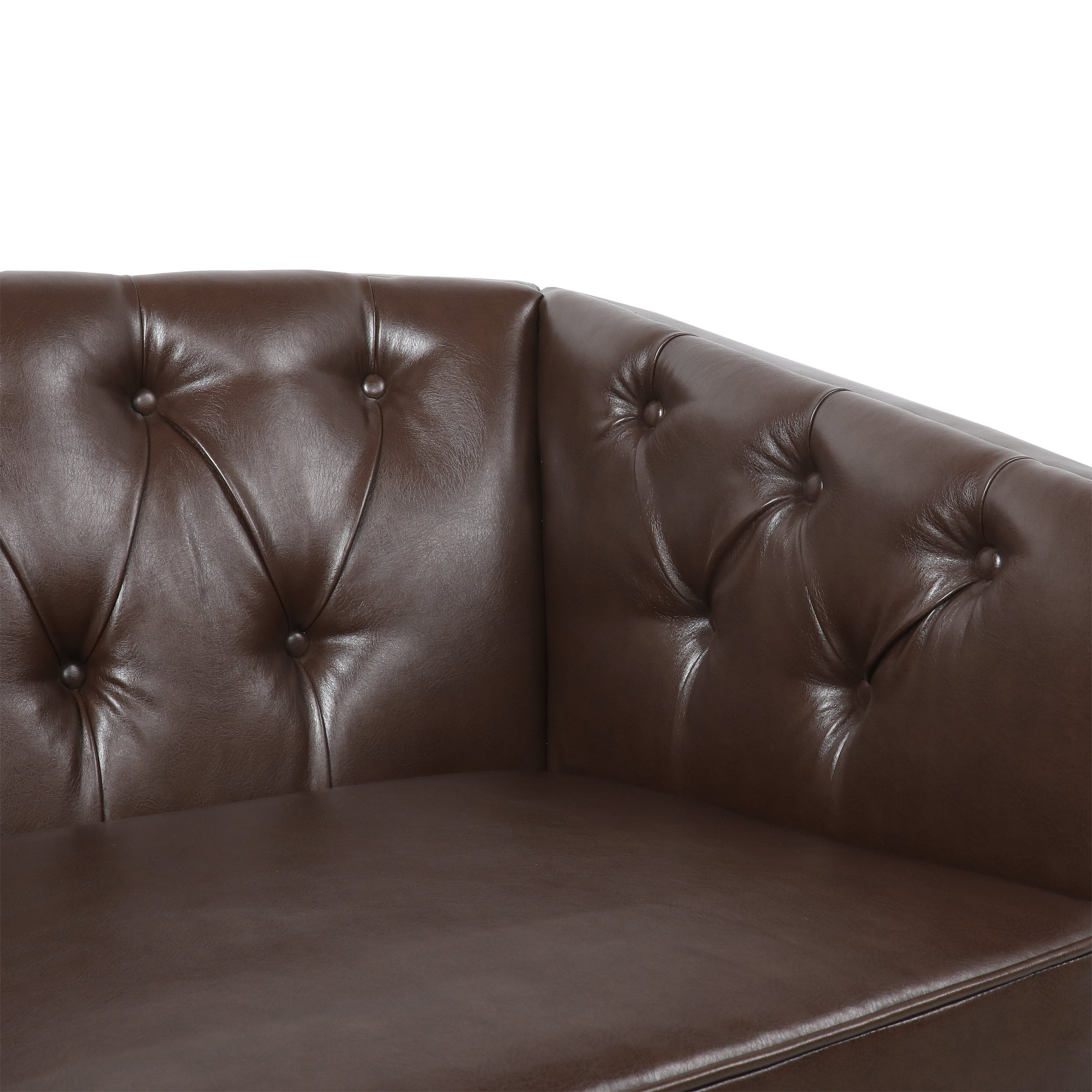 Sophisticated Loveseat with Diamond-Stitched Detailing