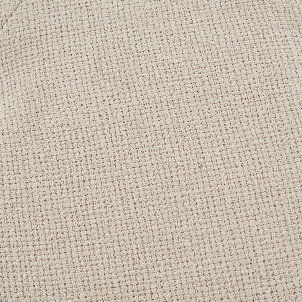 Button Tufted Round Ottoman with Turned Legs - Ottomans