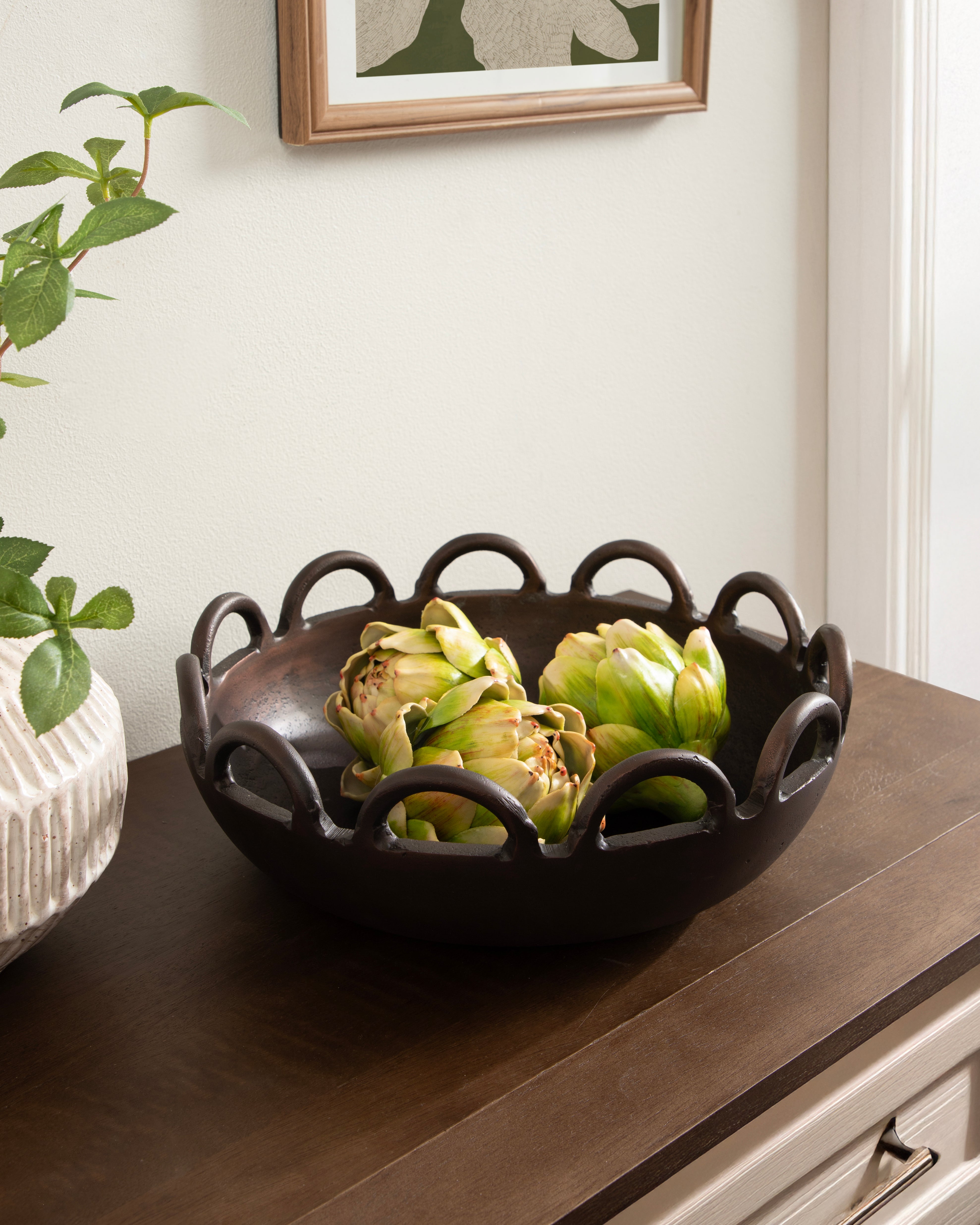 Lusila Metal Loop Serving Bowl