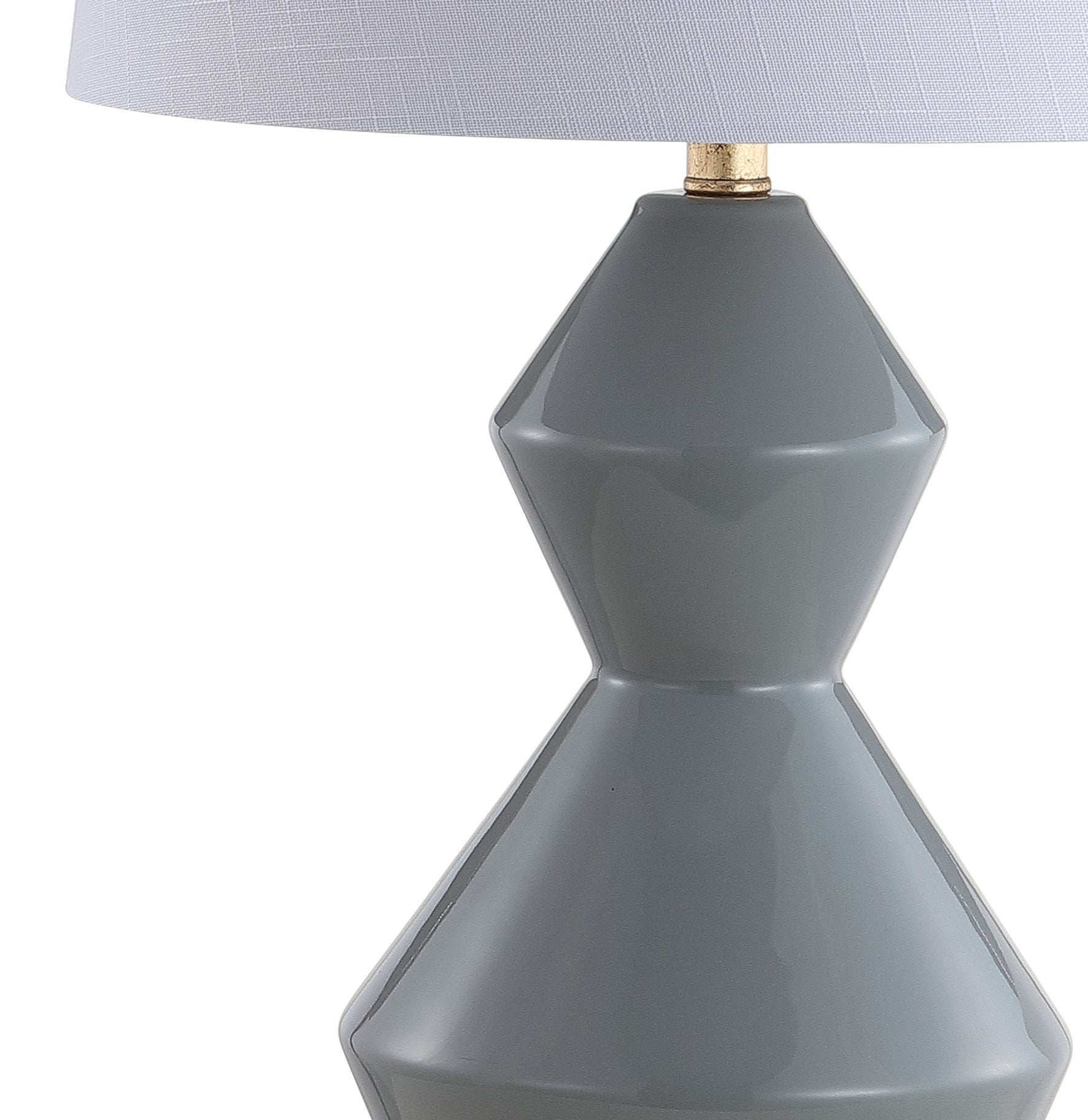 Alba Geometric Ceramic/Metal LED Table Lamp