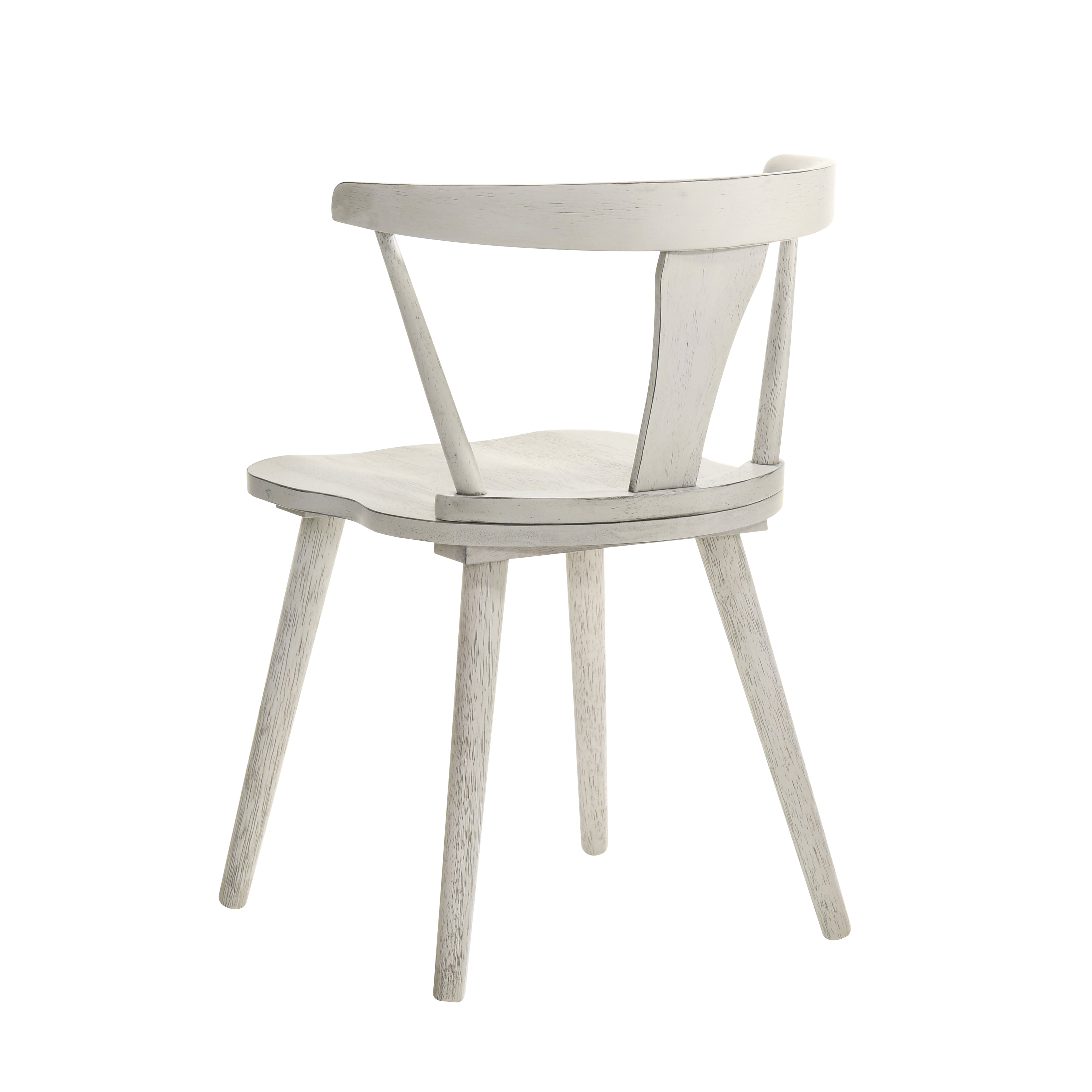 Modern Farmhouse Wood Dining Chairs, Set of 2