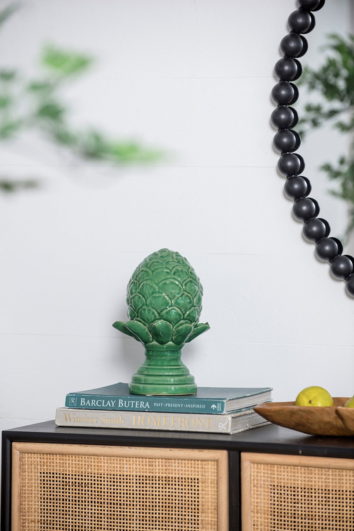 Helsa Ceramic Blooming Artichoke Accent