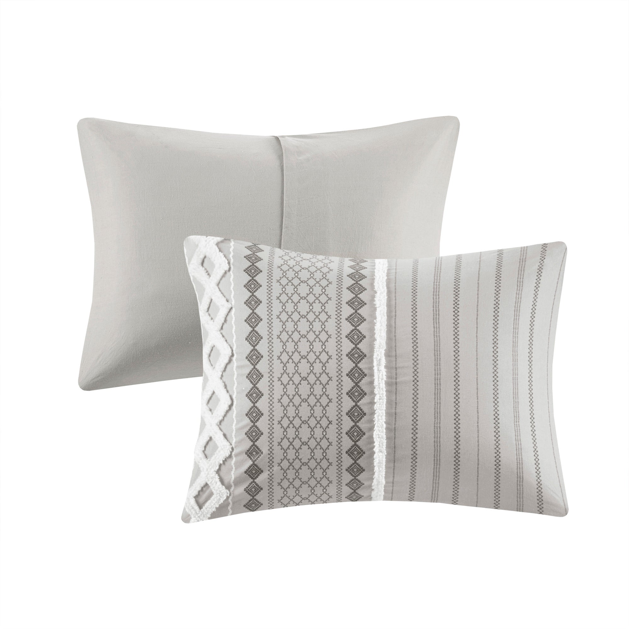 Imani Cotton Printed Comforter Set with Chenille