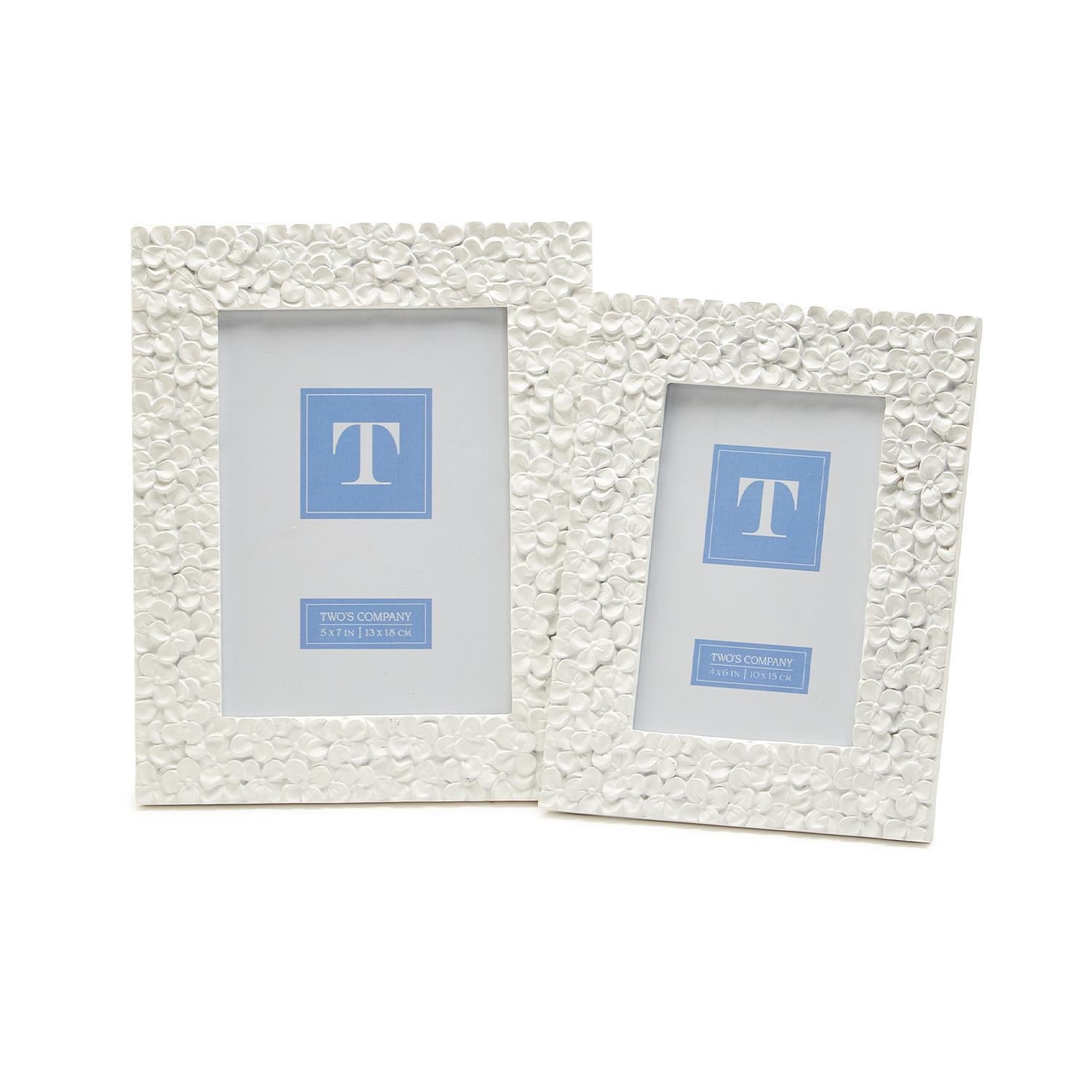 Hydrangea Flower Photo Frame, Set of 2