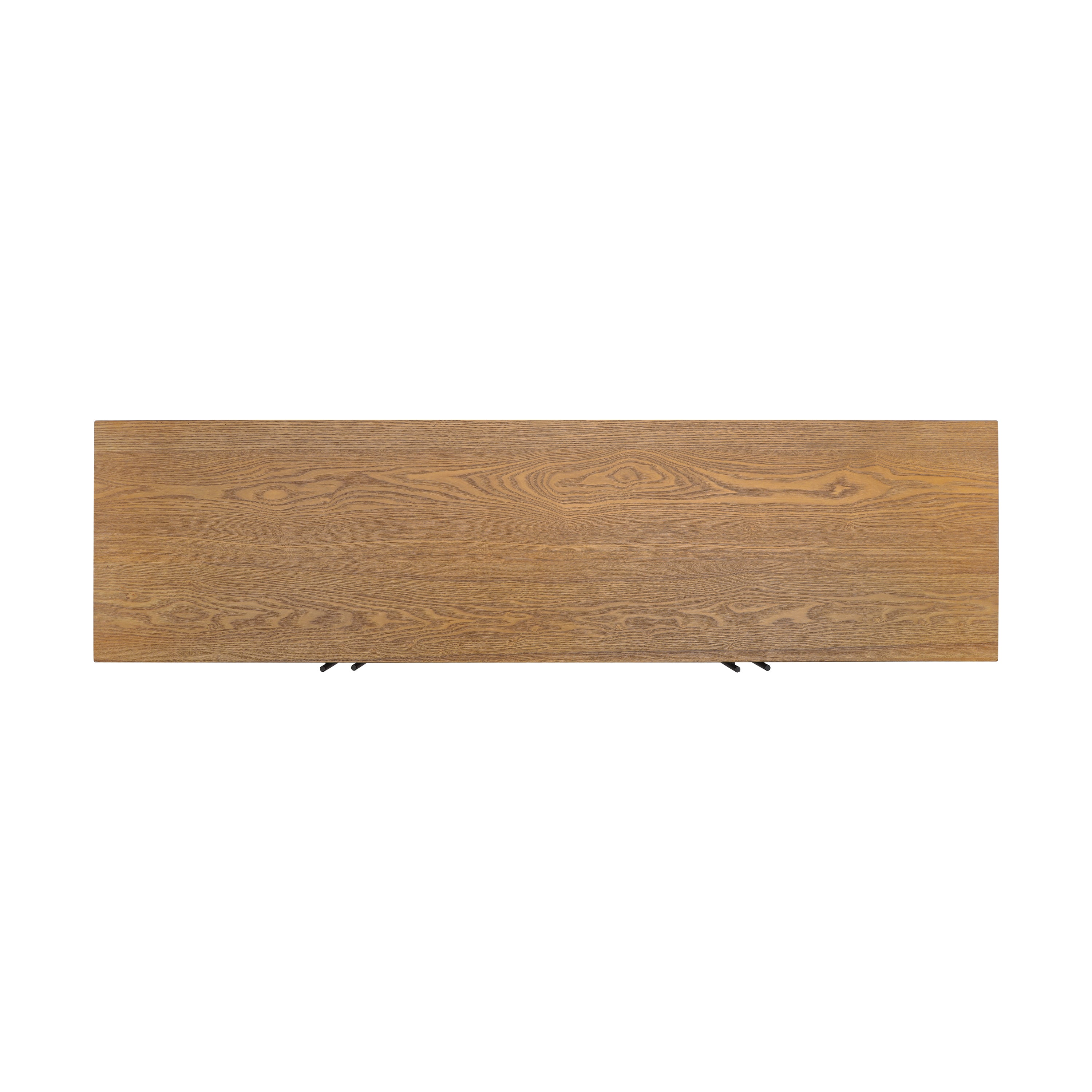 Modern Sideboard Storage Cabinet with 4 Doors & Metal Handles