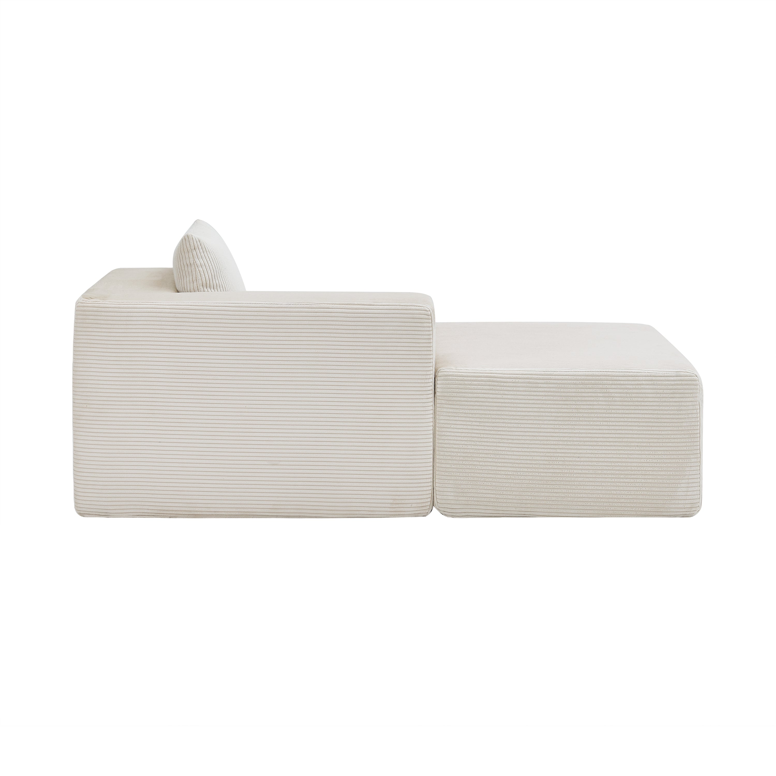 107" Compressed Sectional Sofa