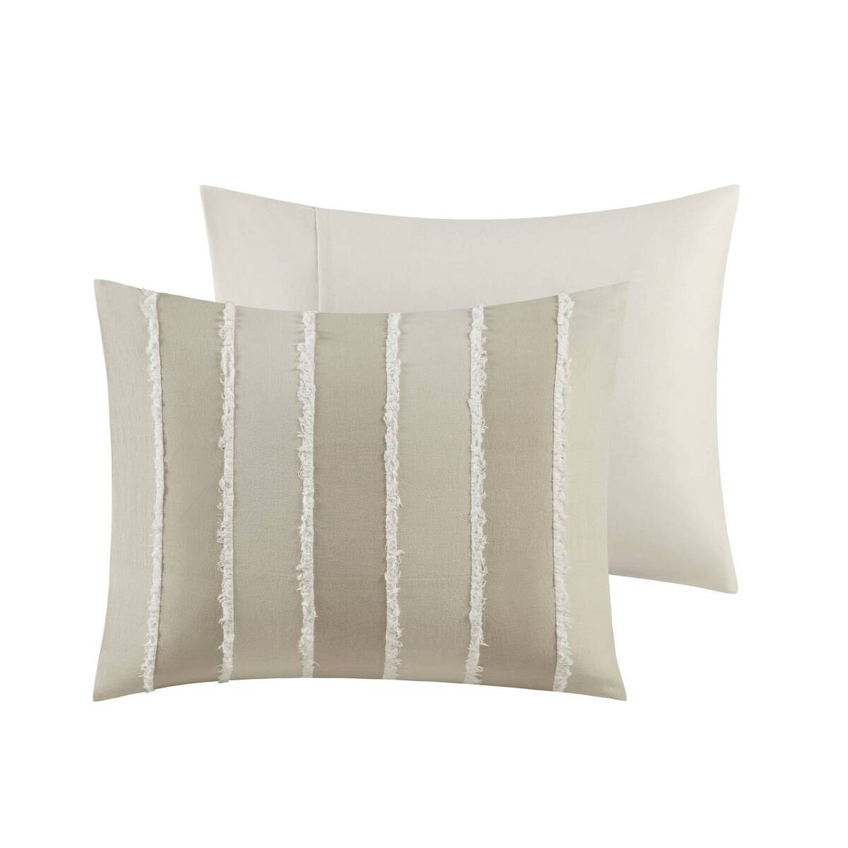3-Piece Striped Cotton Comforter Set