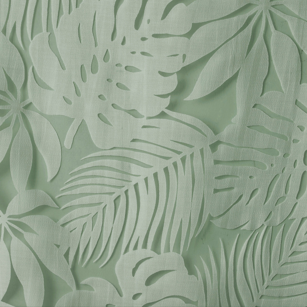 Palm Leaf Burnout Window Sheer