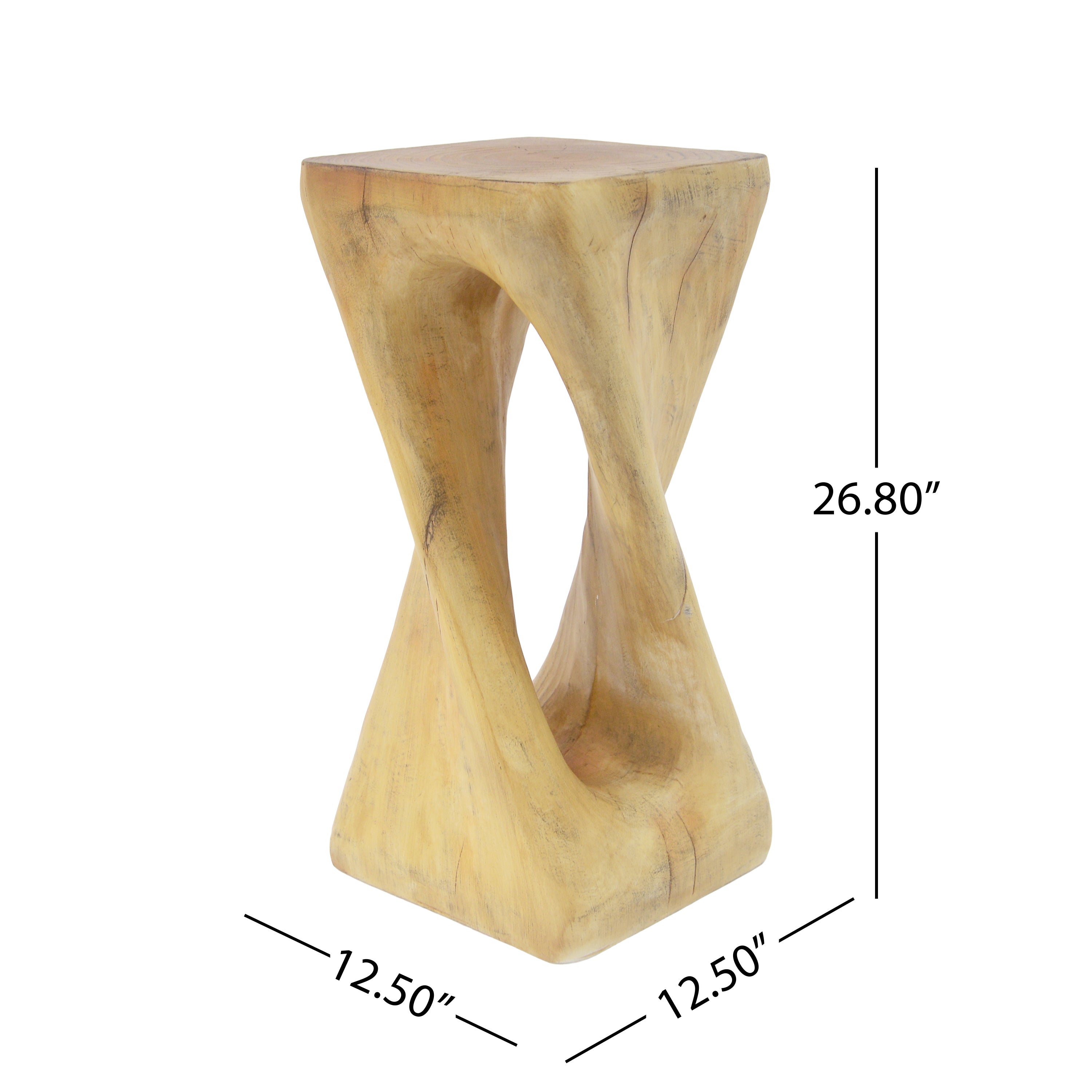 Twist Shape Accent Table