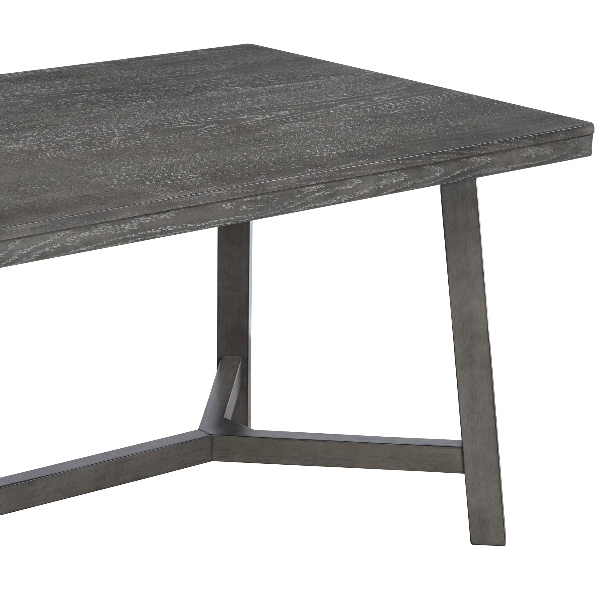 6-Piece Dining Set with Rectangular Table, 4 Upholstered Chairs and Bench
