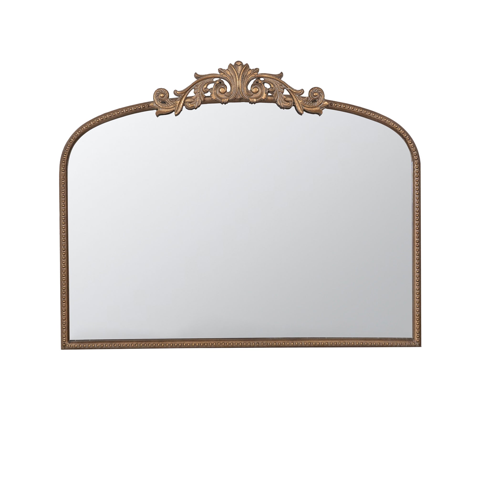 Arch Wall Mirror with Baroque Inspired Frame