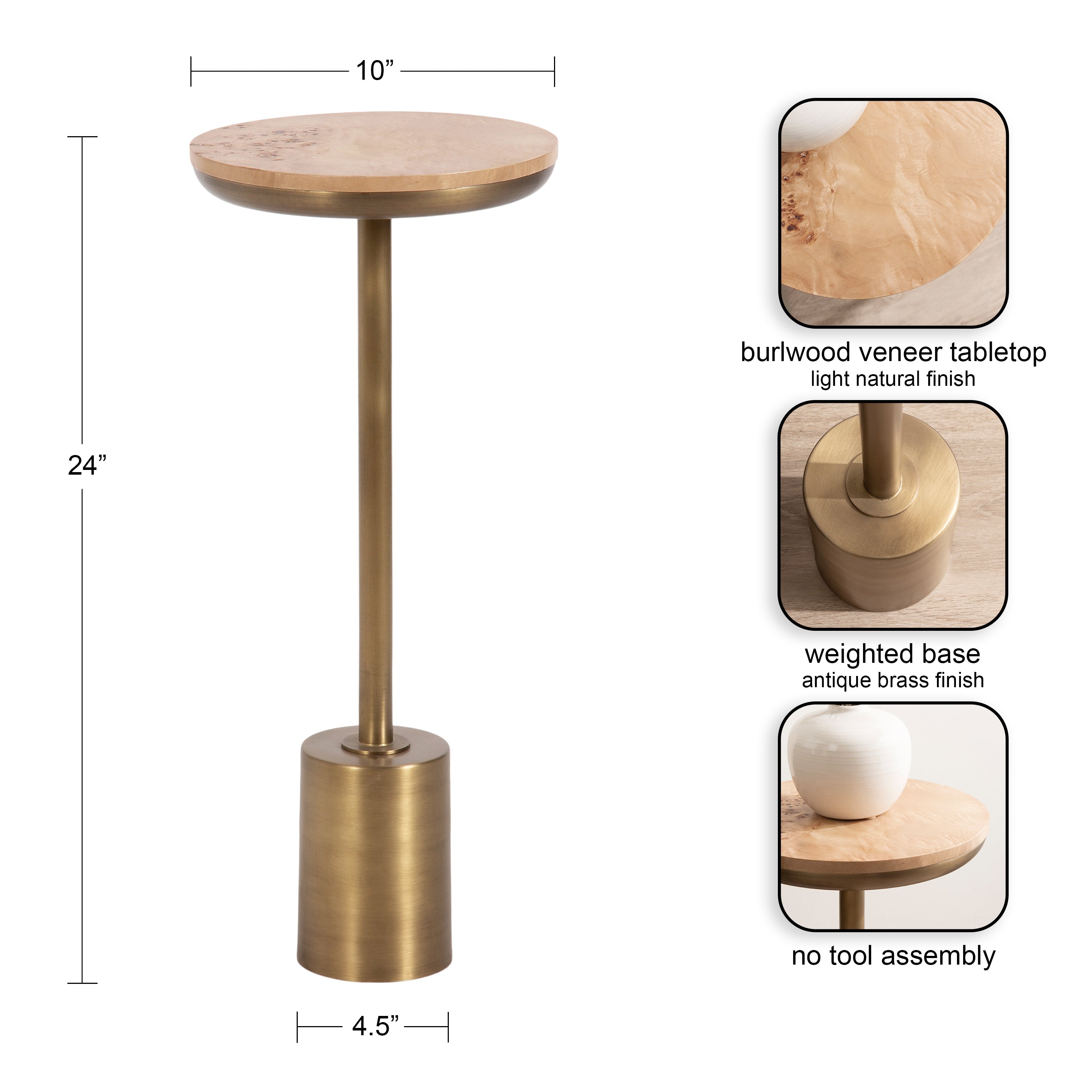 Xyler Wood and Metal Table